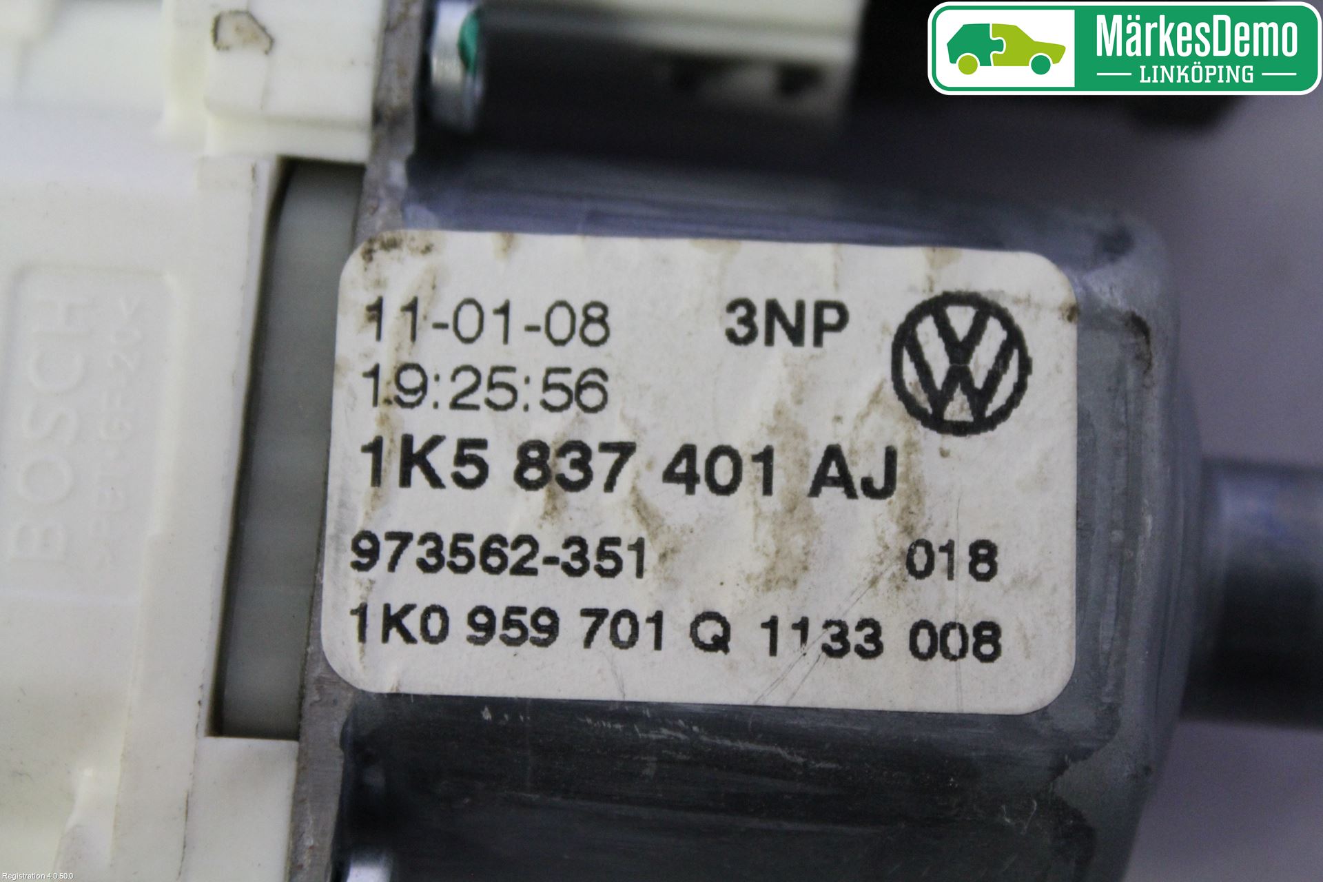 Volkswagen VW GOLF V 04-09 Vindusheismotor