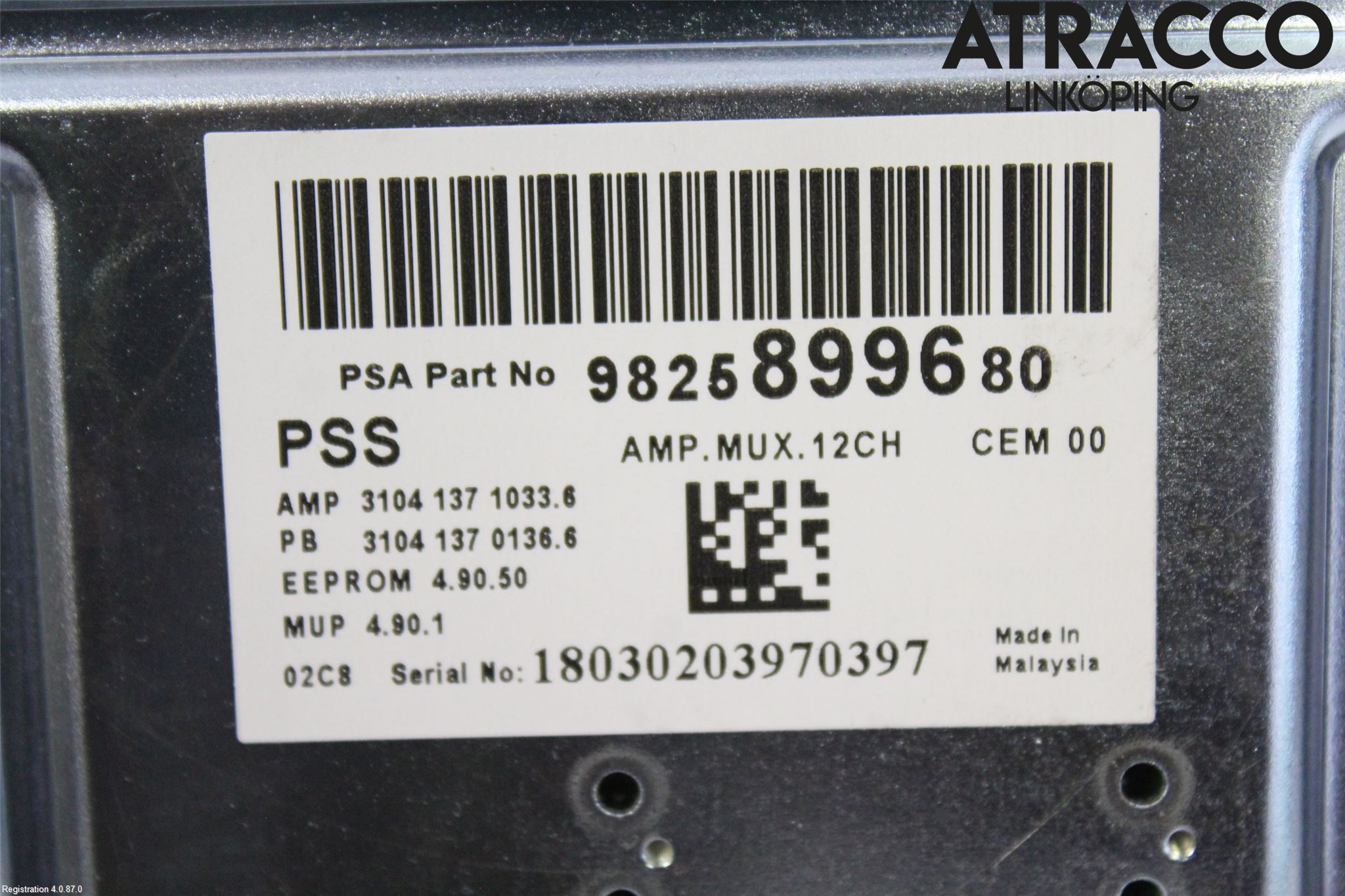 Peugeot 5008 17-24 Stereo Forsterker