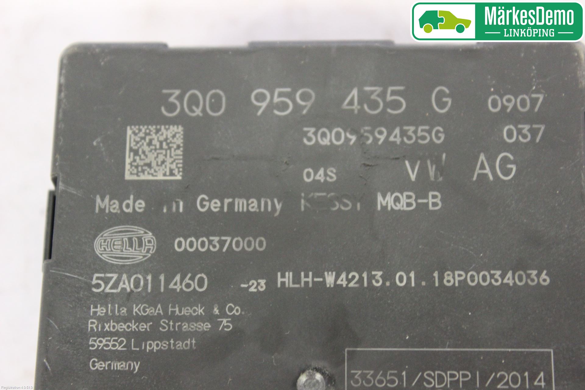Volkswagen VW PASSAT 15-19 Styrenhet Nyckellös System