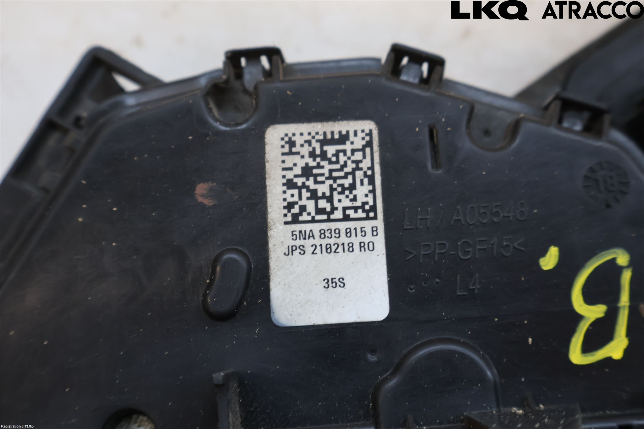 Volkswagen VW PASSAT 15-19 Dørlås - Låsekasse