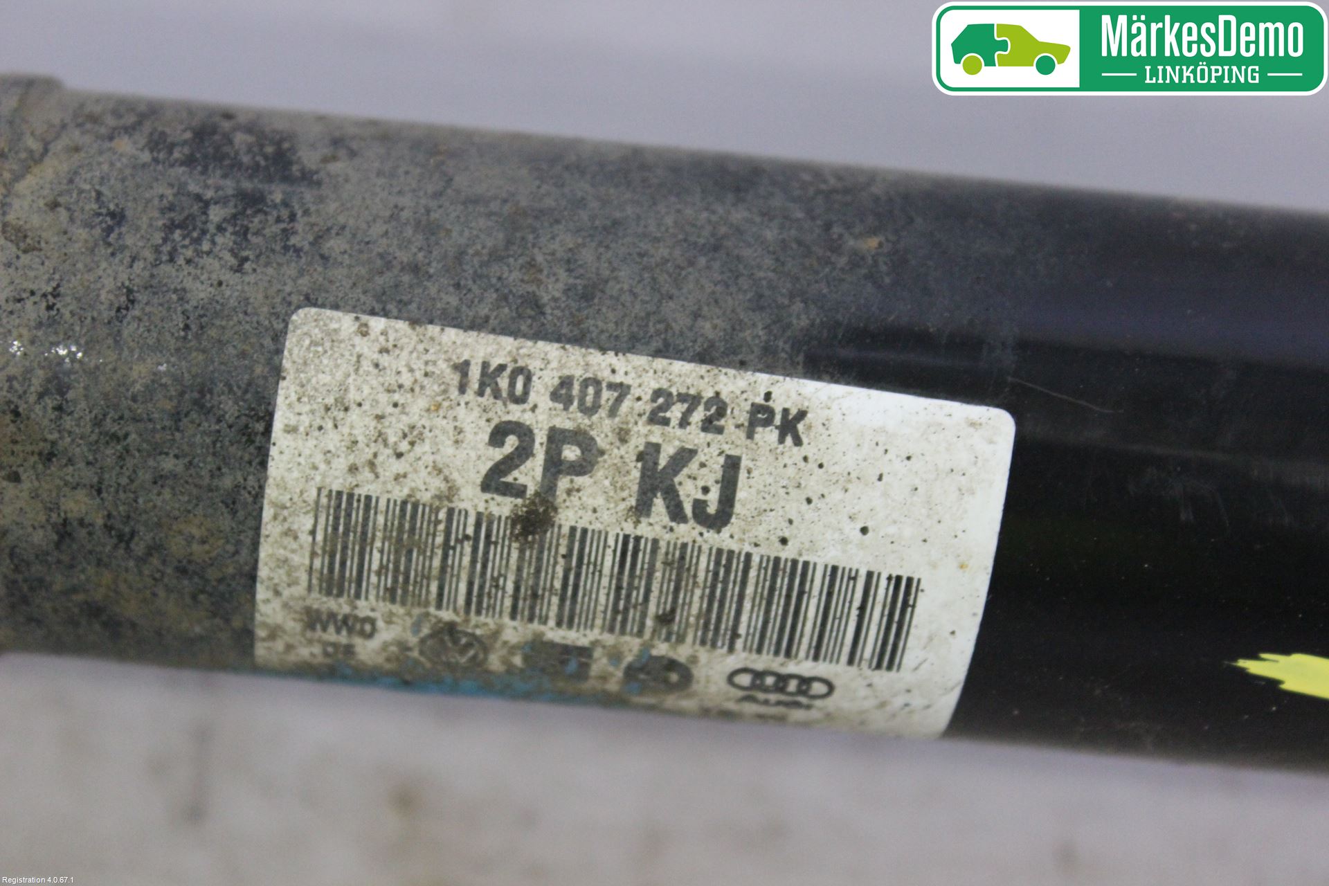 Volkswagen VW PASSAT 05-11 Drivaksel Foran Kompl Høyre