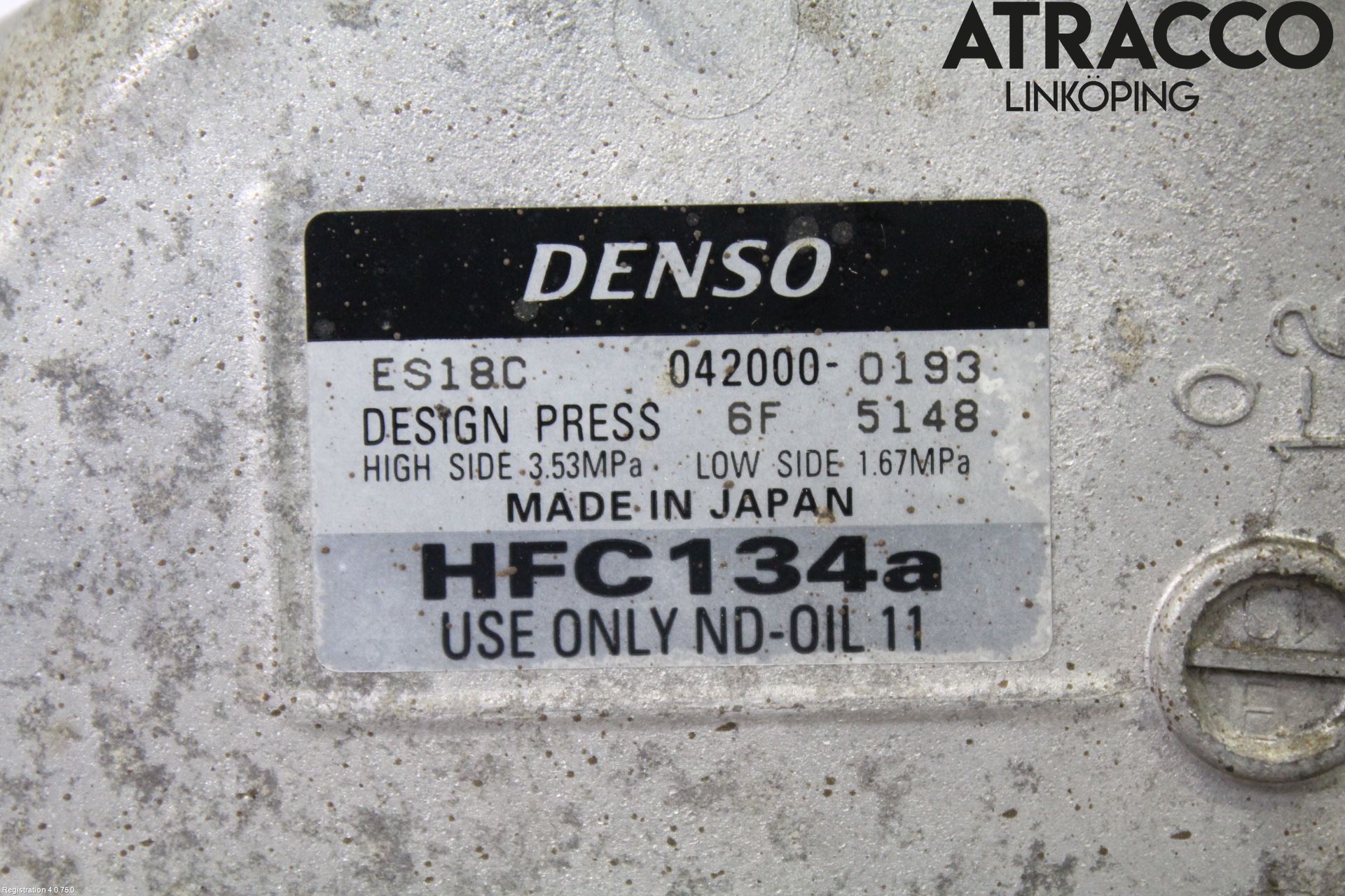 Toyota PRIUS NWH20 04-08 Varme Ac Kompressor