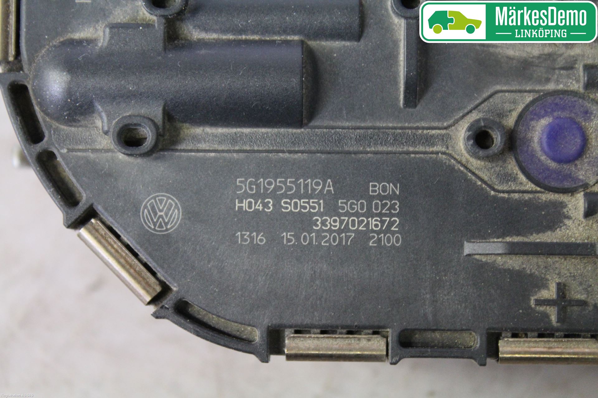 Volkswagen VW GOLF / E-GOLF VII 13-20 Viskermotor Frontrute