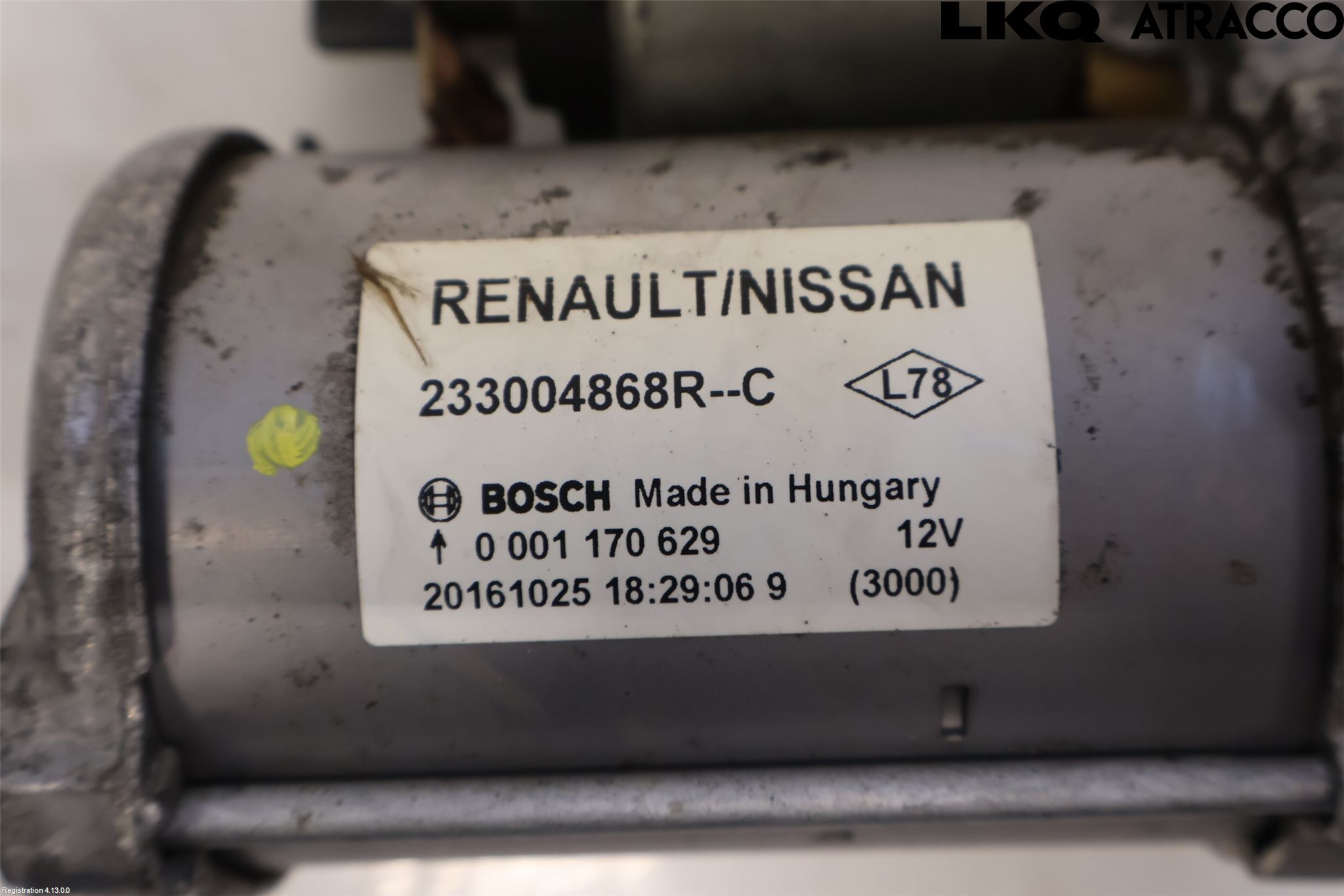 Renault MEGANE IV 16-23 Startmotor Diesel