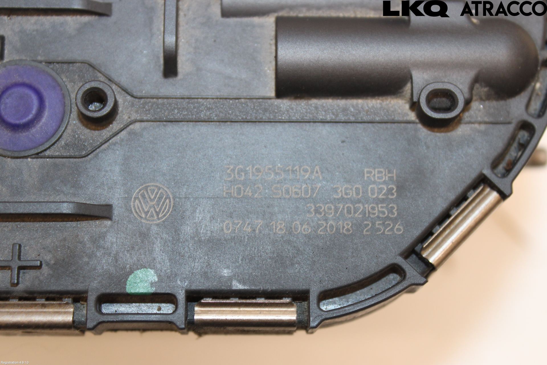 Volkswagen VW PASSAT 15-19 Viskeroverføring Frontrute