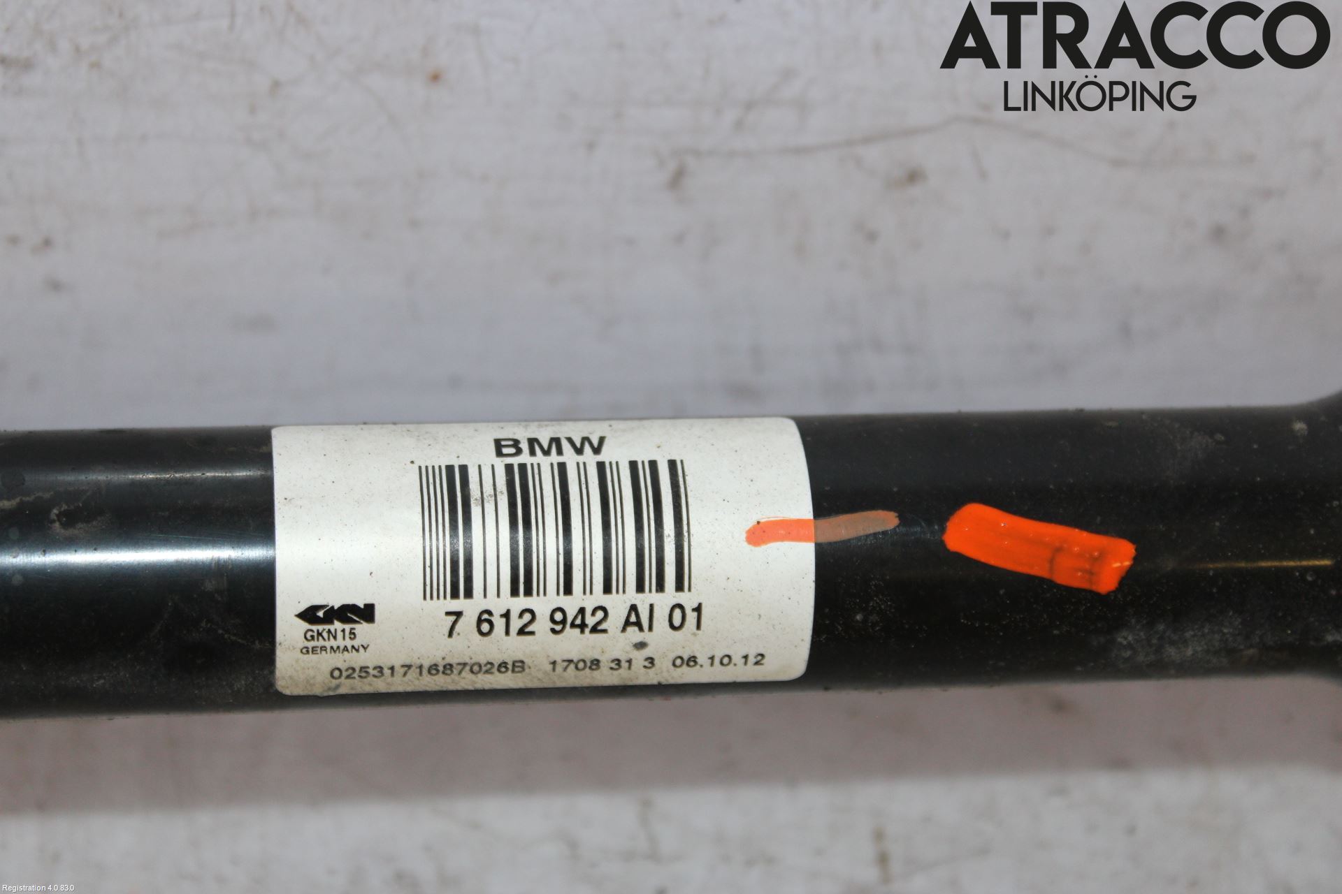 BMW 5 F10/F11/F18 09-17 Drivaksel Bak Kompl Høyre