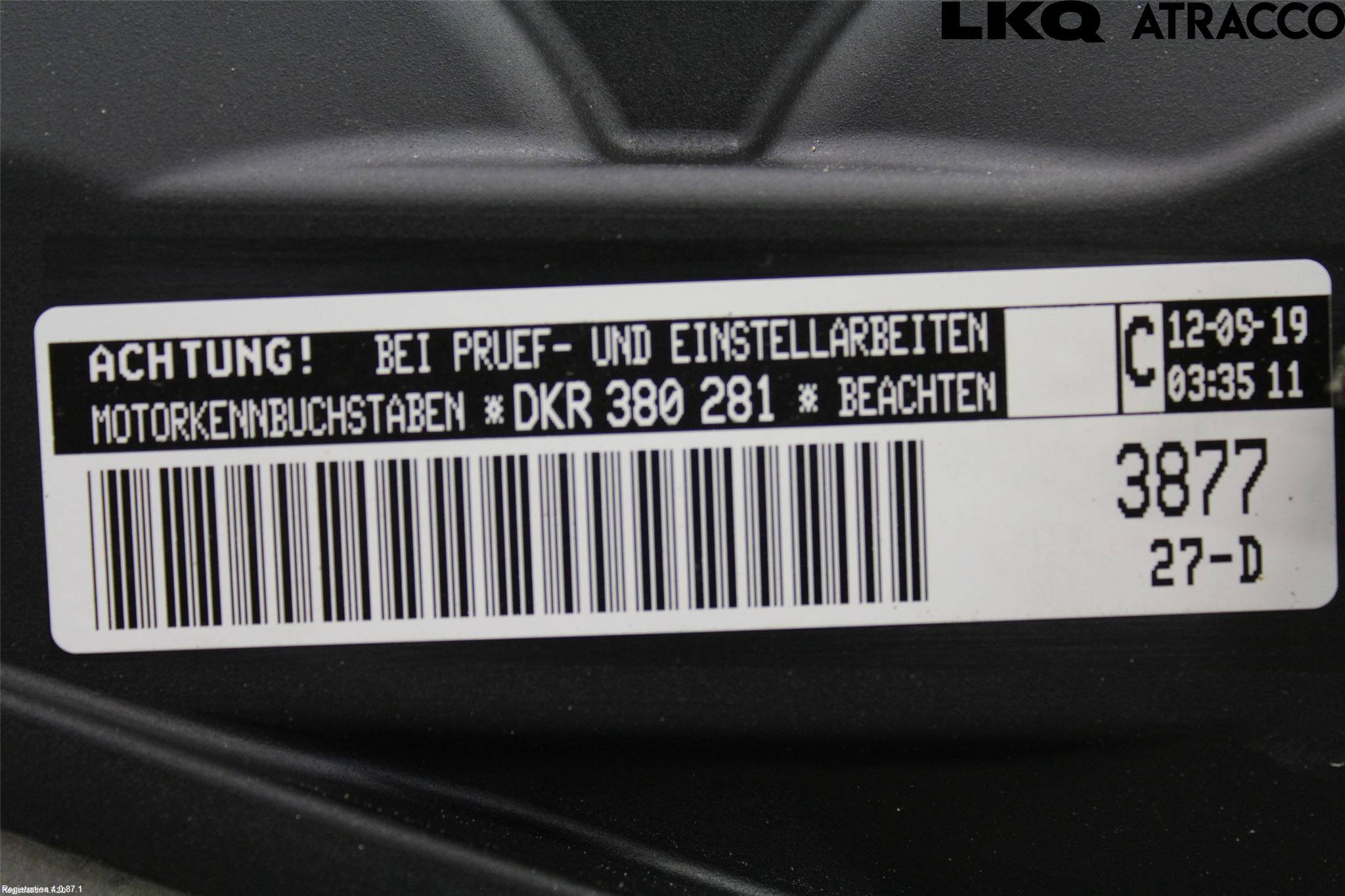 Volkswagen VW GOLF / E-GOLF VII 13-20 Motor Bensin