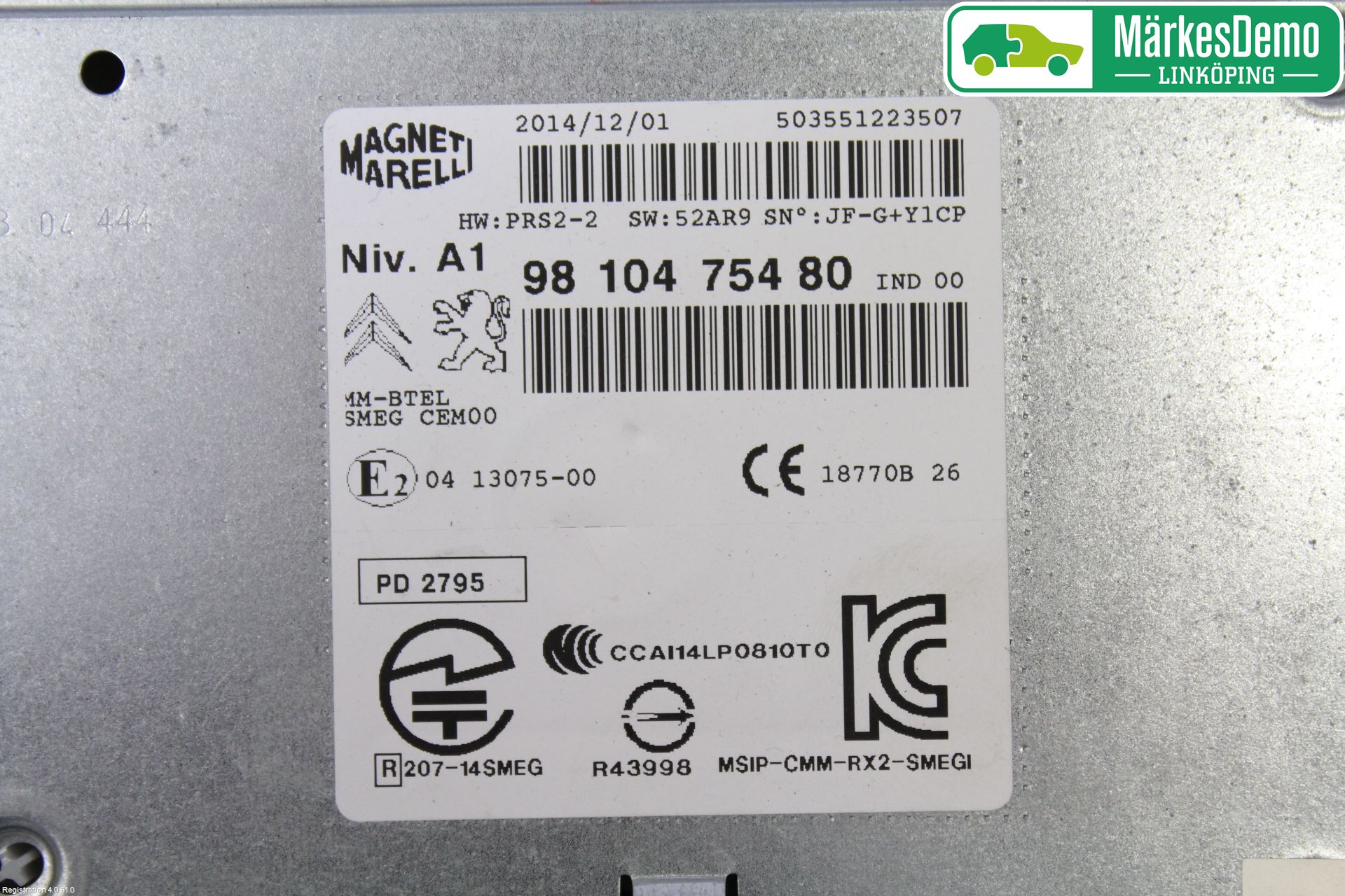 Peugeot 308 14-21 Stereo Radio