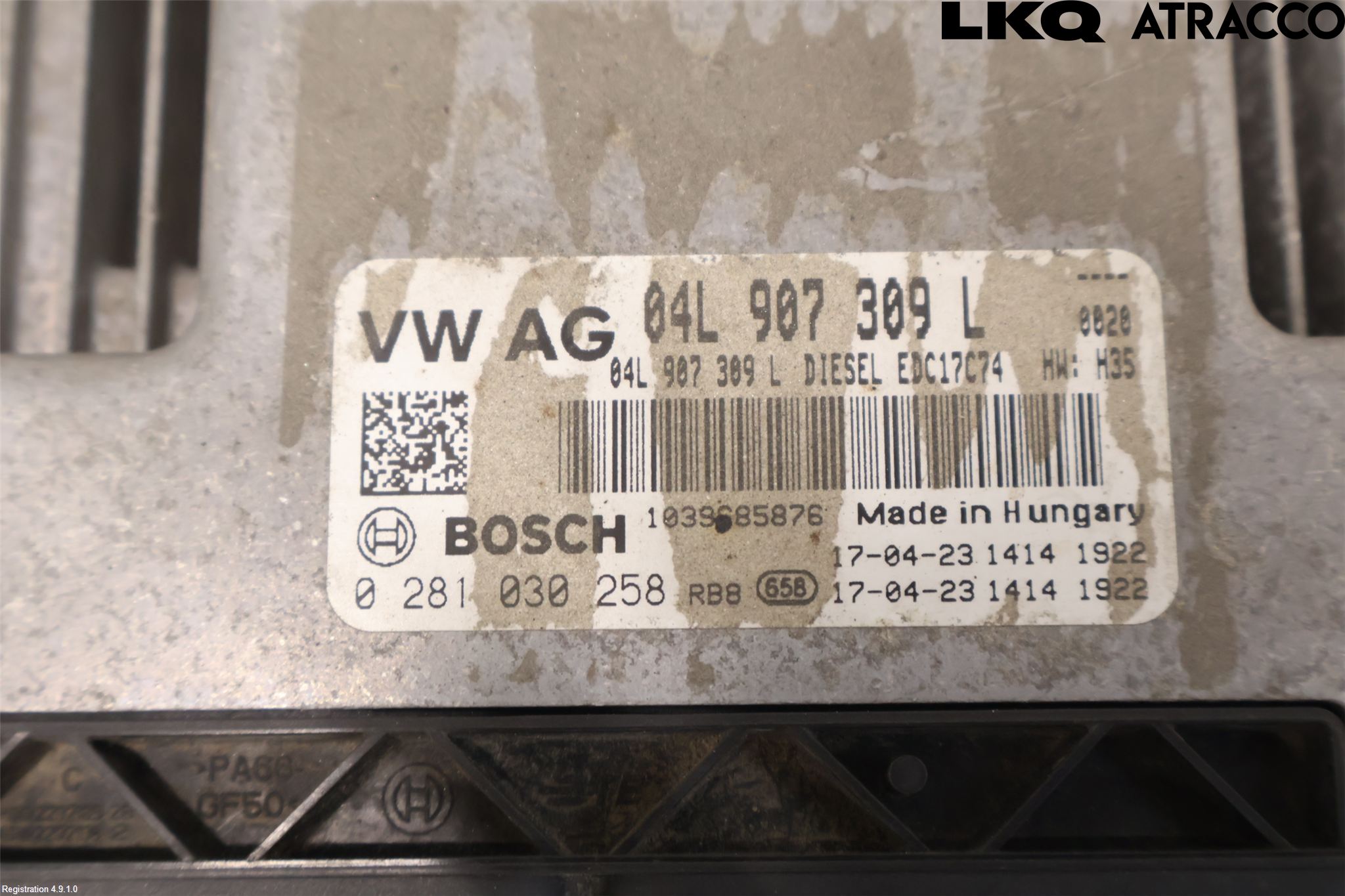 Audi A4/S4 B9 16-19 Styreenhet Dieselpumpe