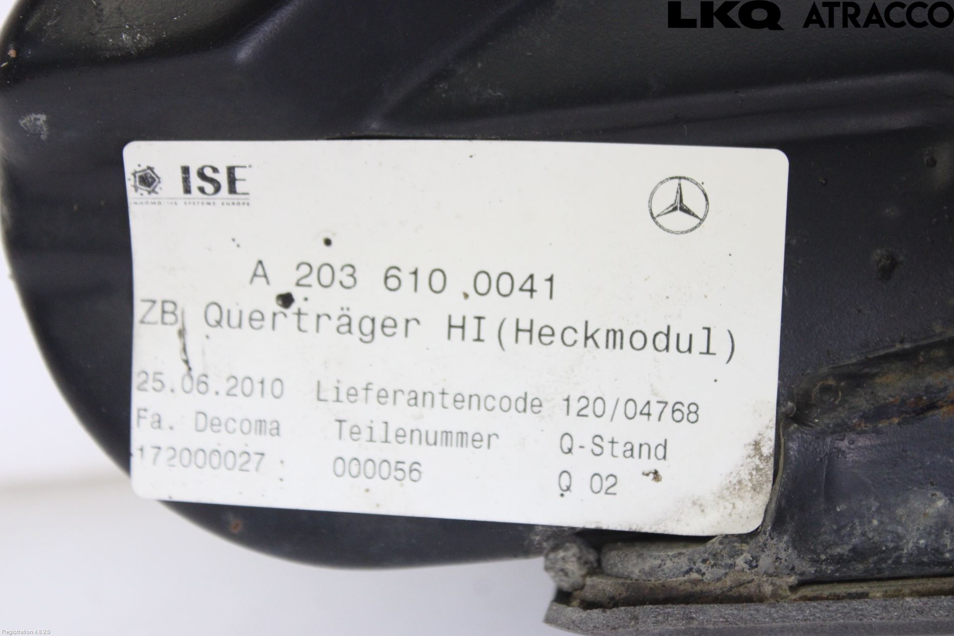 Mercedes-Benz MB CLC-KLASS (CL203) 08-11 Støtfanger Bak Bjelke
