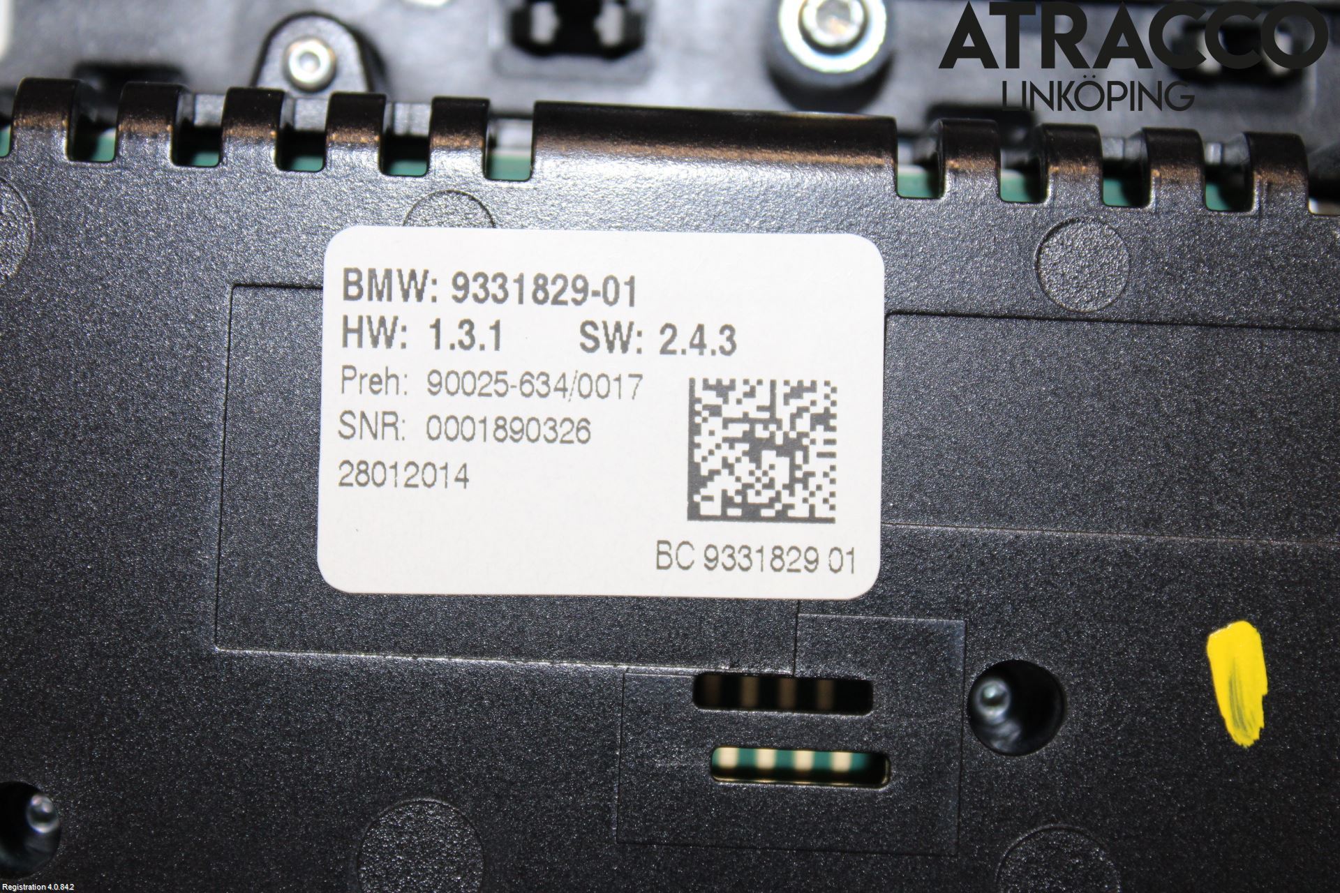 BMW 5 F10/F11/F18 09-17 Varme Ac Betjening-Display
