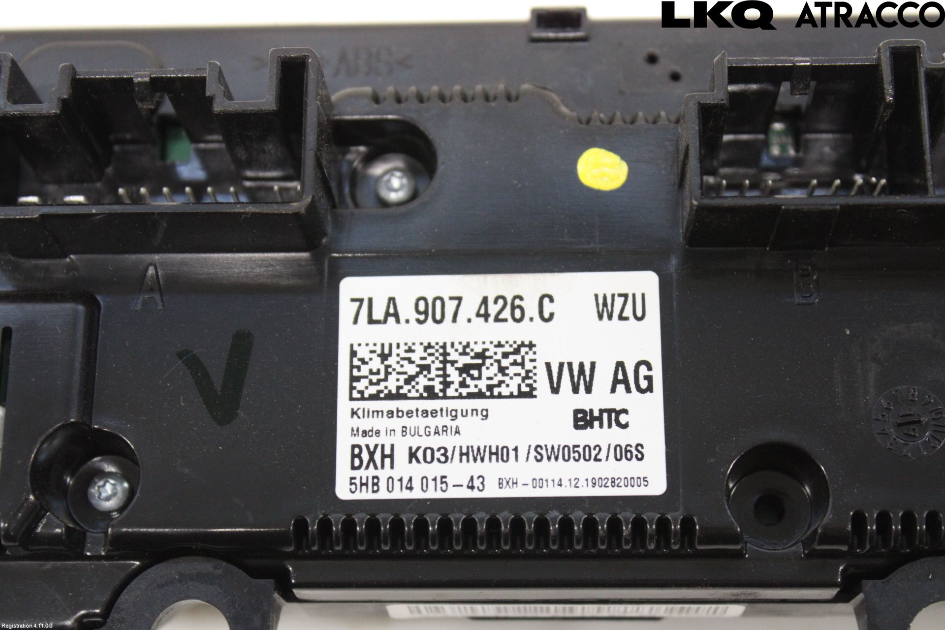 Volkswagen VW TRANSP/CARAVELLE (T6) 16-22 Varme Ac Betjening-Display