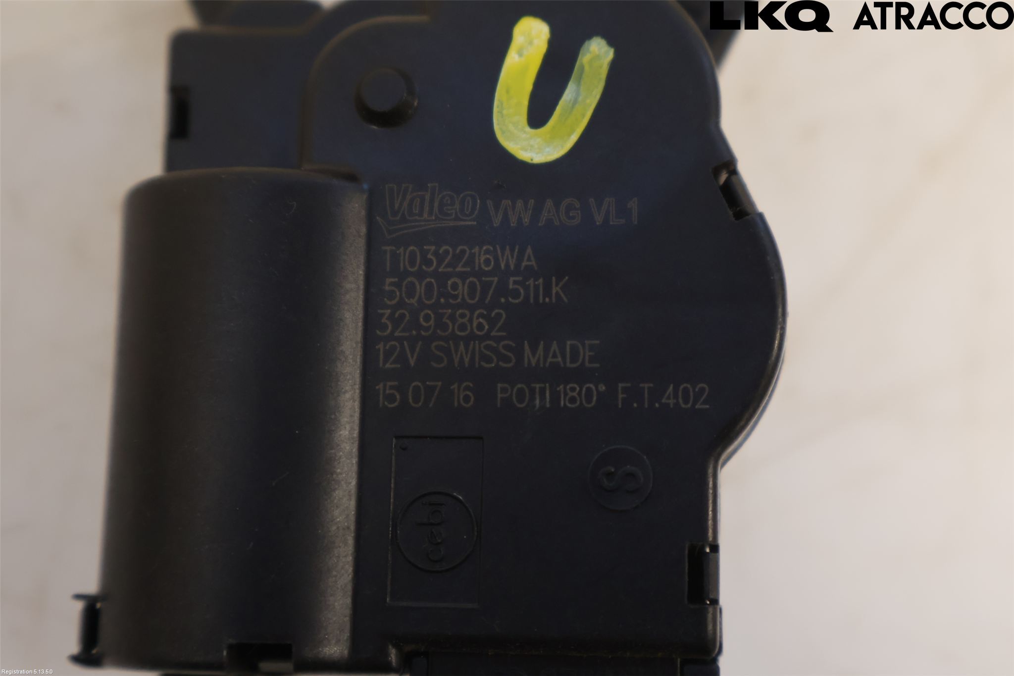 Volkswagen VW GOLF / E-GOLF VII 13-20 Varme Regulering Motor