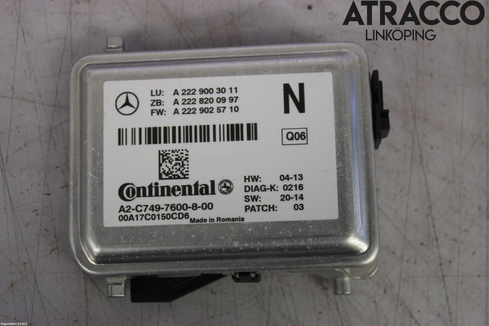 Mercedes-Benz MB C-KLASS (W205) 14-21 Sensor Kollisjonsbeskyttelse