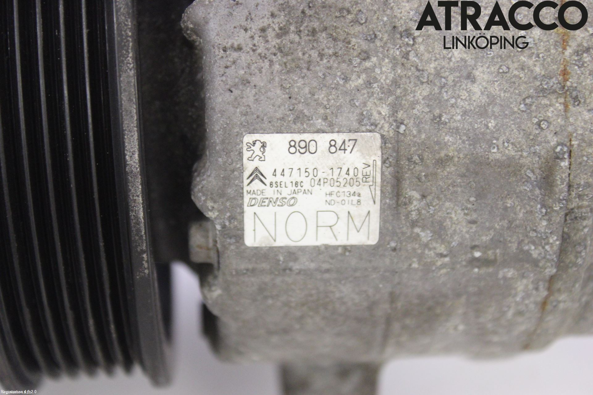 Citroen C4 PICASSO 06-13 Varme Ac Kompressor