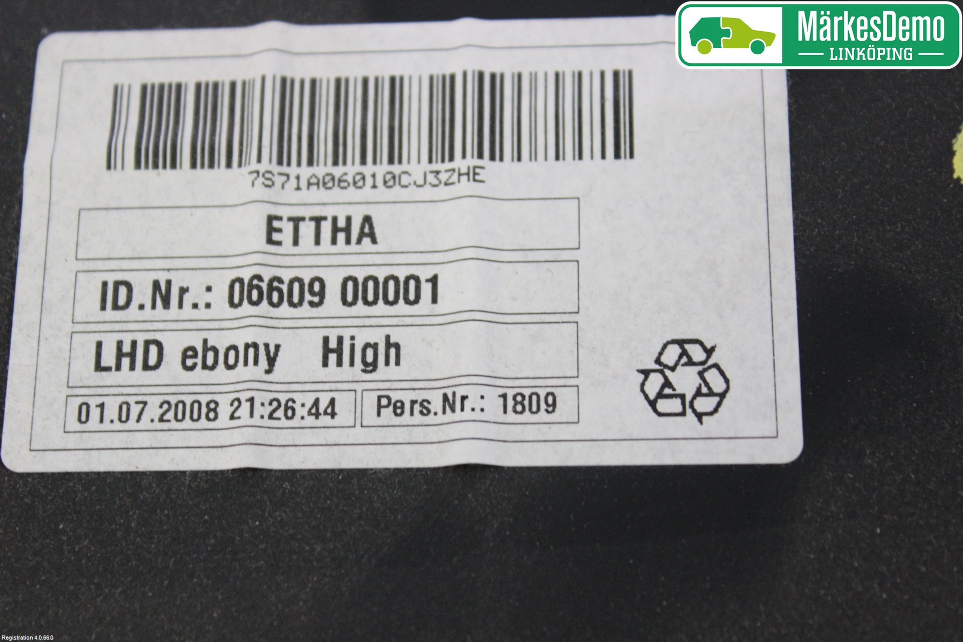 Ford MONDEO 07-15 Innr Hanskerom