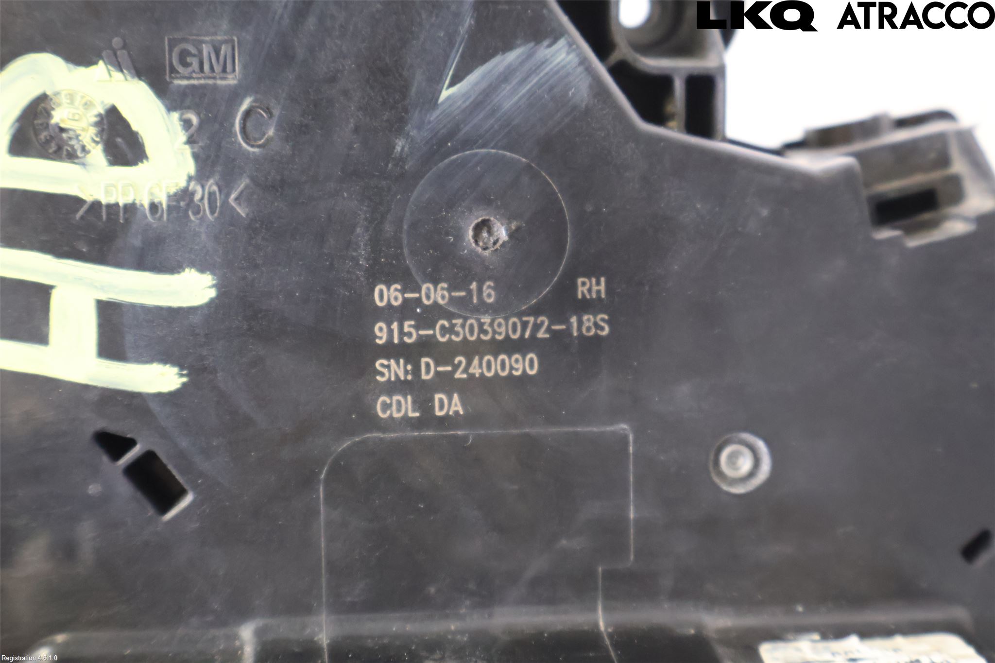 Opel ASTRA K 16-22 Dørlås - Låsekasse