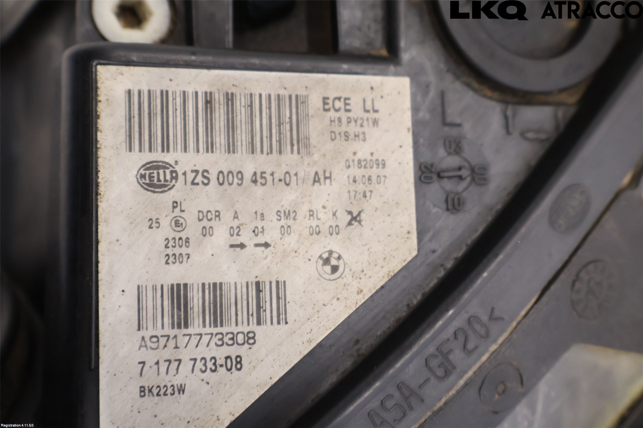 BMW 5 E60/61 Sed/Tou 02-10 Frontlykt Venstre