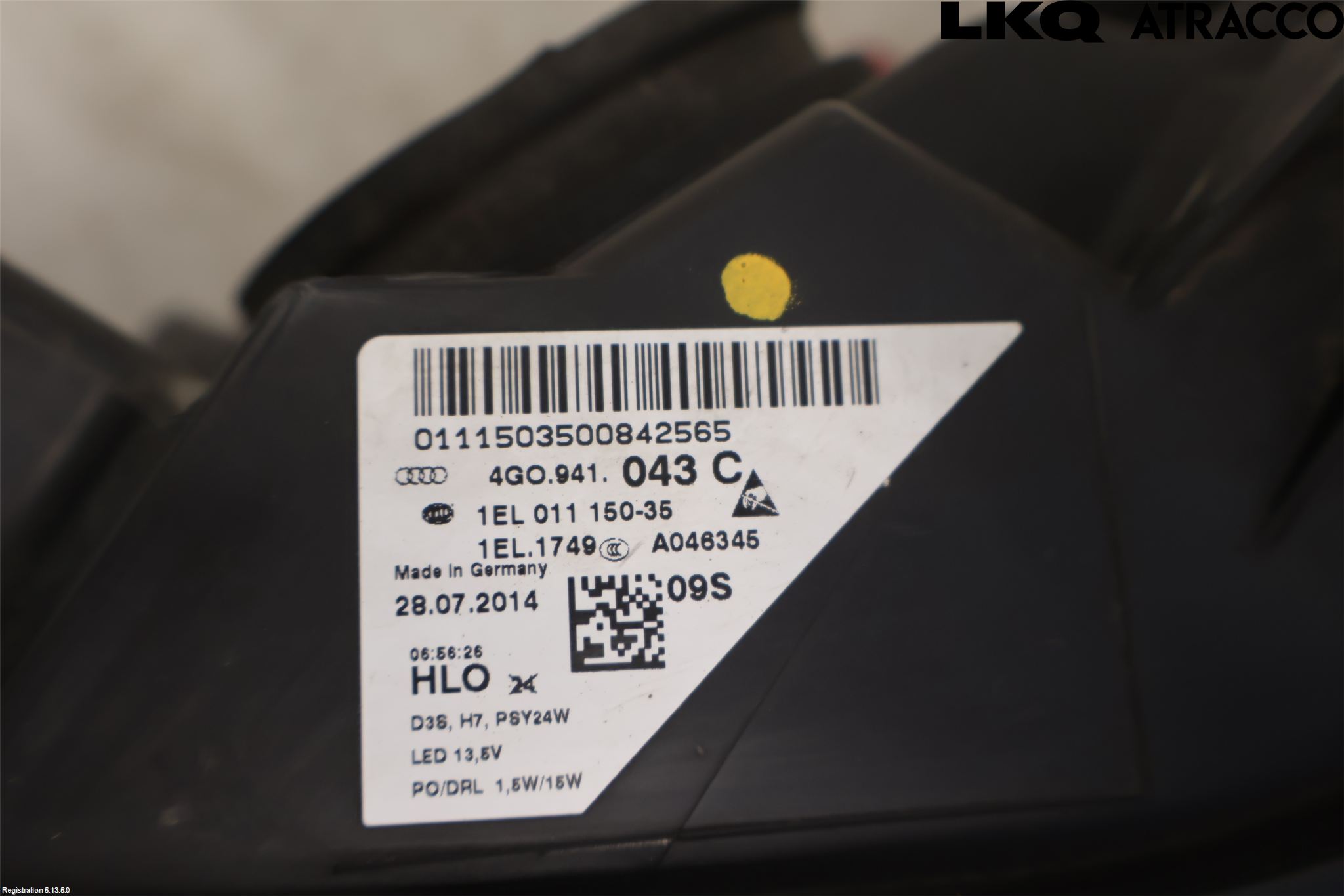 Audi A6/S6 4G 11-18 Frontlykt Venstre