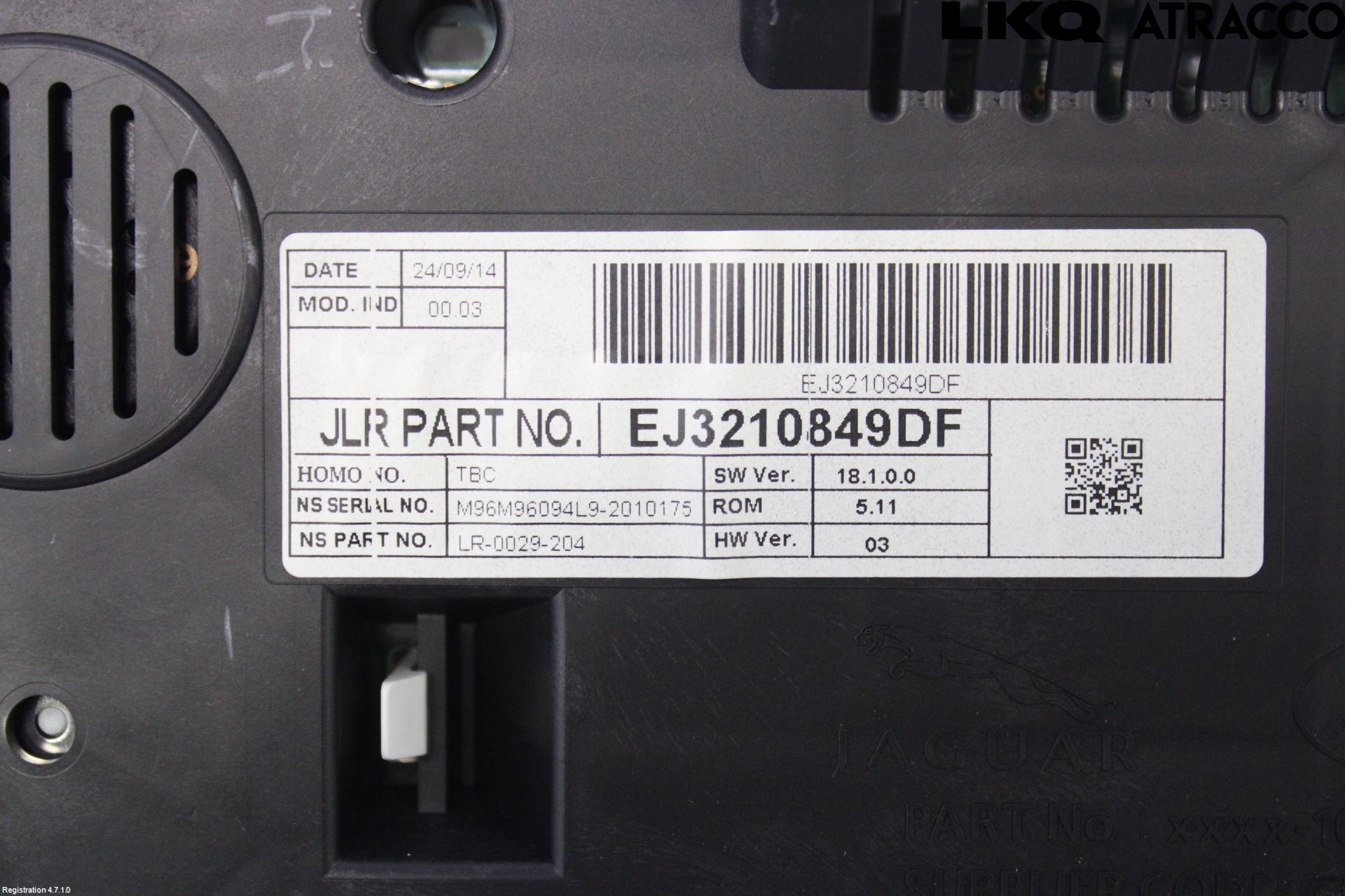 Landrover LAND ROVER RANGE ROVER EVOQUE (L538) 11-18 Instr Kombinert