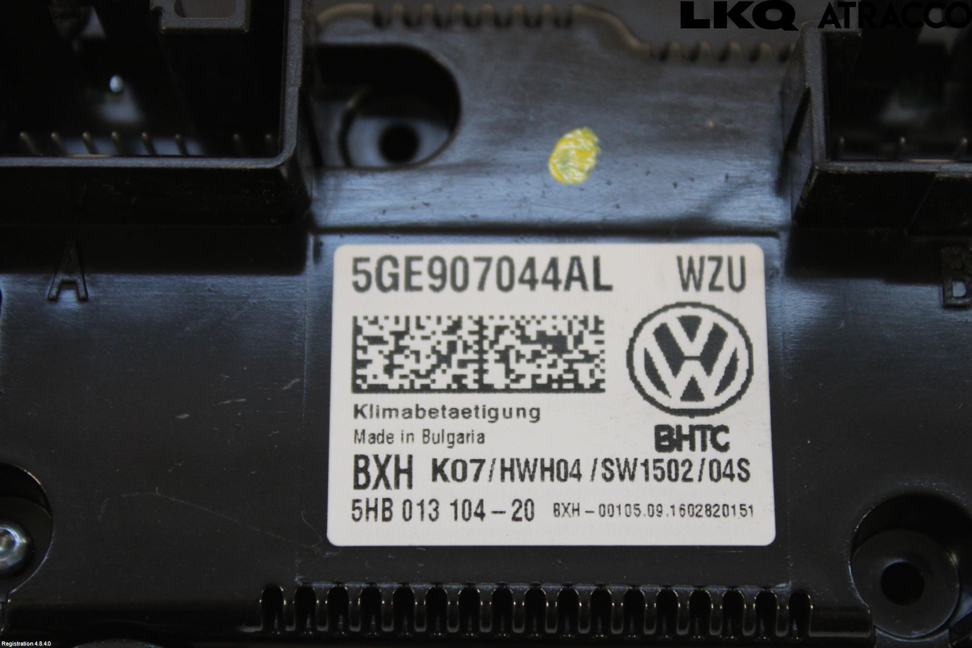 Volkswagen VW PASSAT 15-19 Varme Ac Betjening-Display
