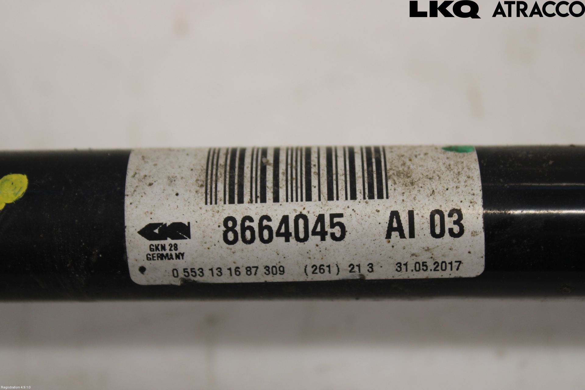 BMW 5 G30/G31/F90 17-23 Drivaksel Bak Kompl Venstre