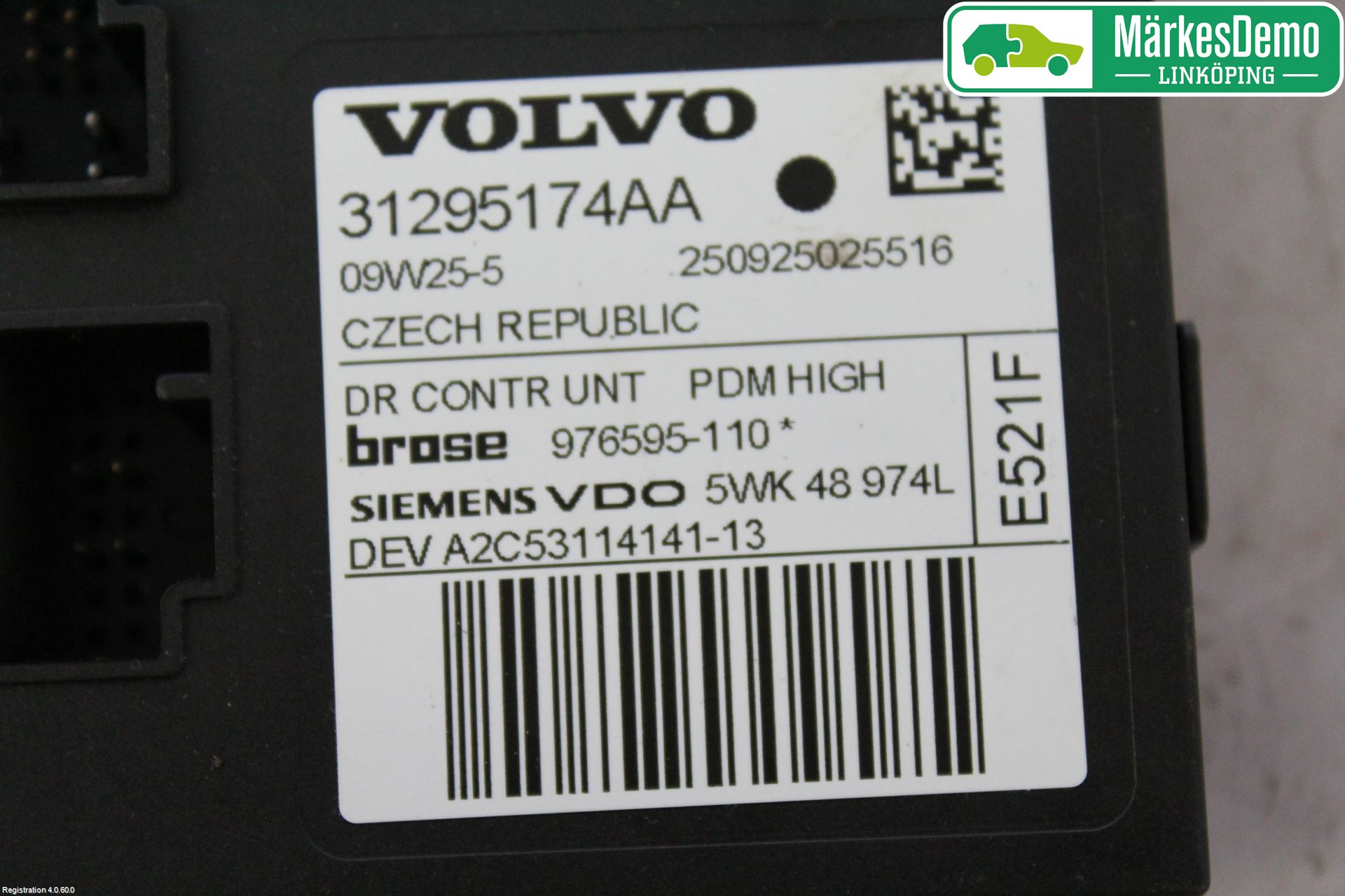 Volvo C30 07-10 Vindusheismotor