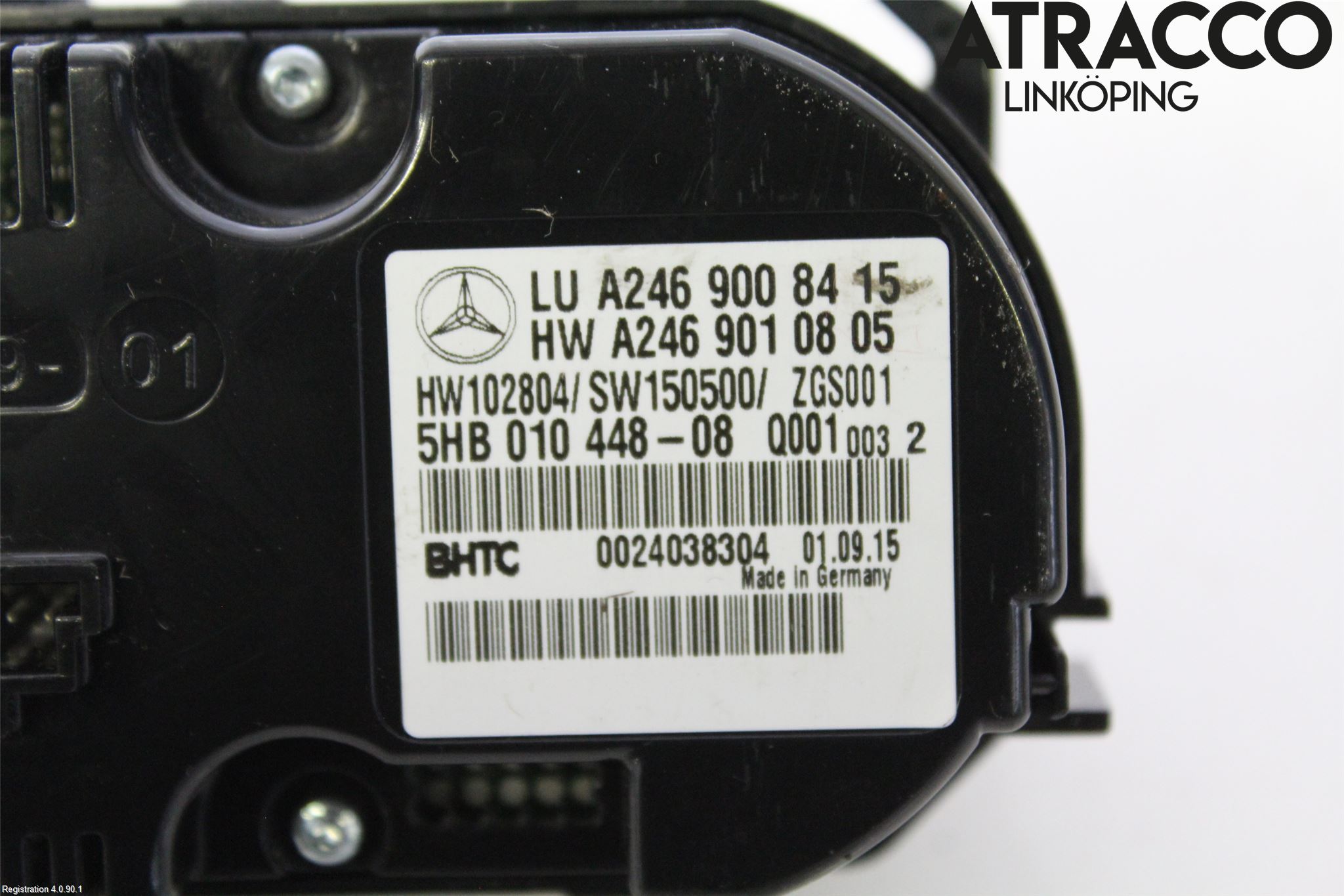 Mercedes-Benz MB CLA-KLASS (C117/X117) 13-19 Varme Ac Betjening-Display