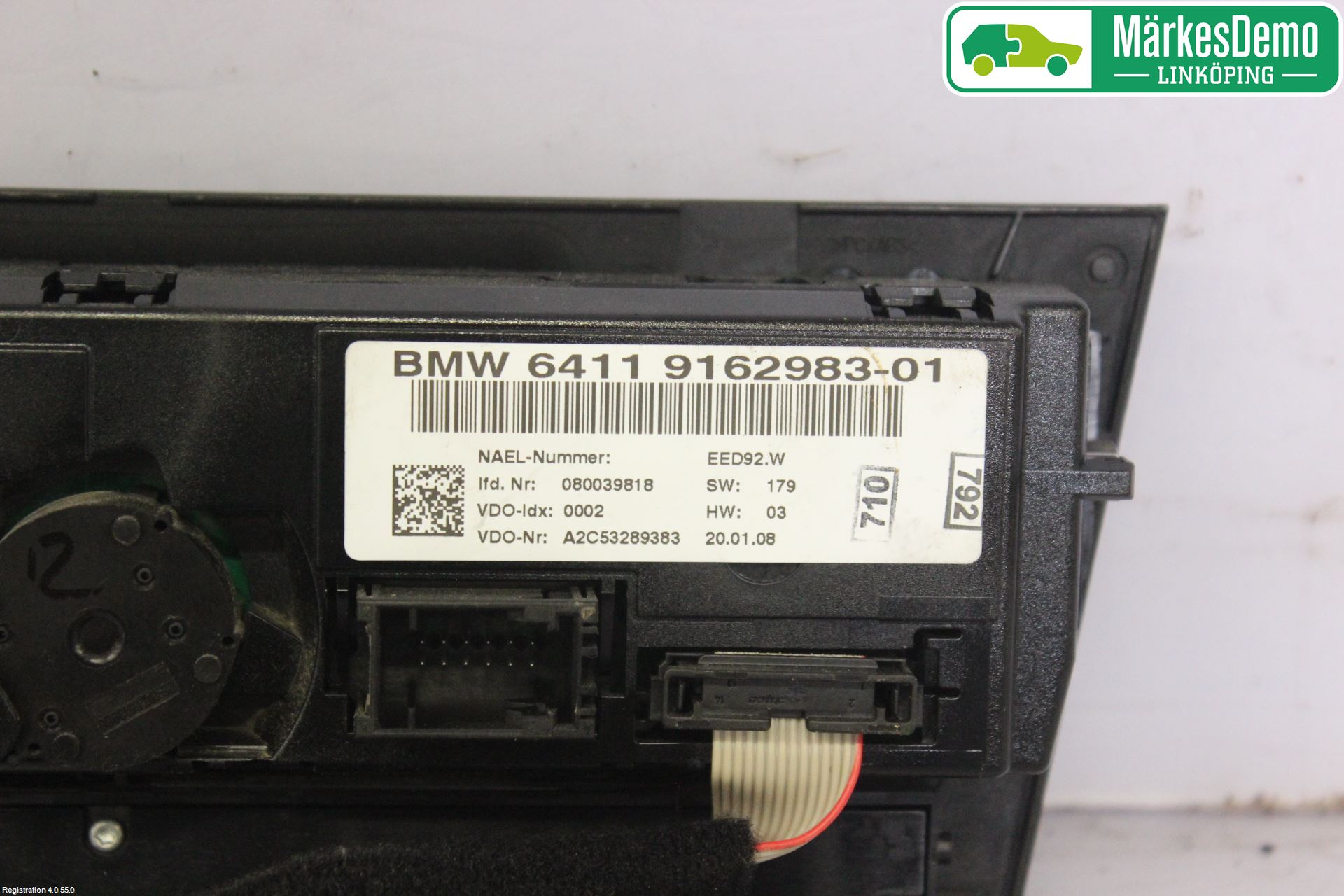BMW 3 E90/91 SED/TOU 05-12 Varme Ac Betjening-Display