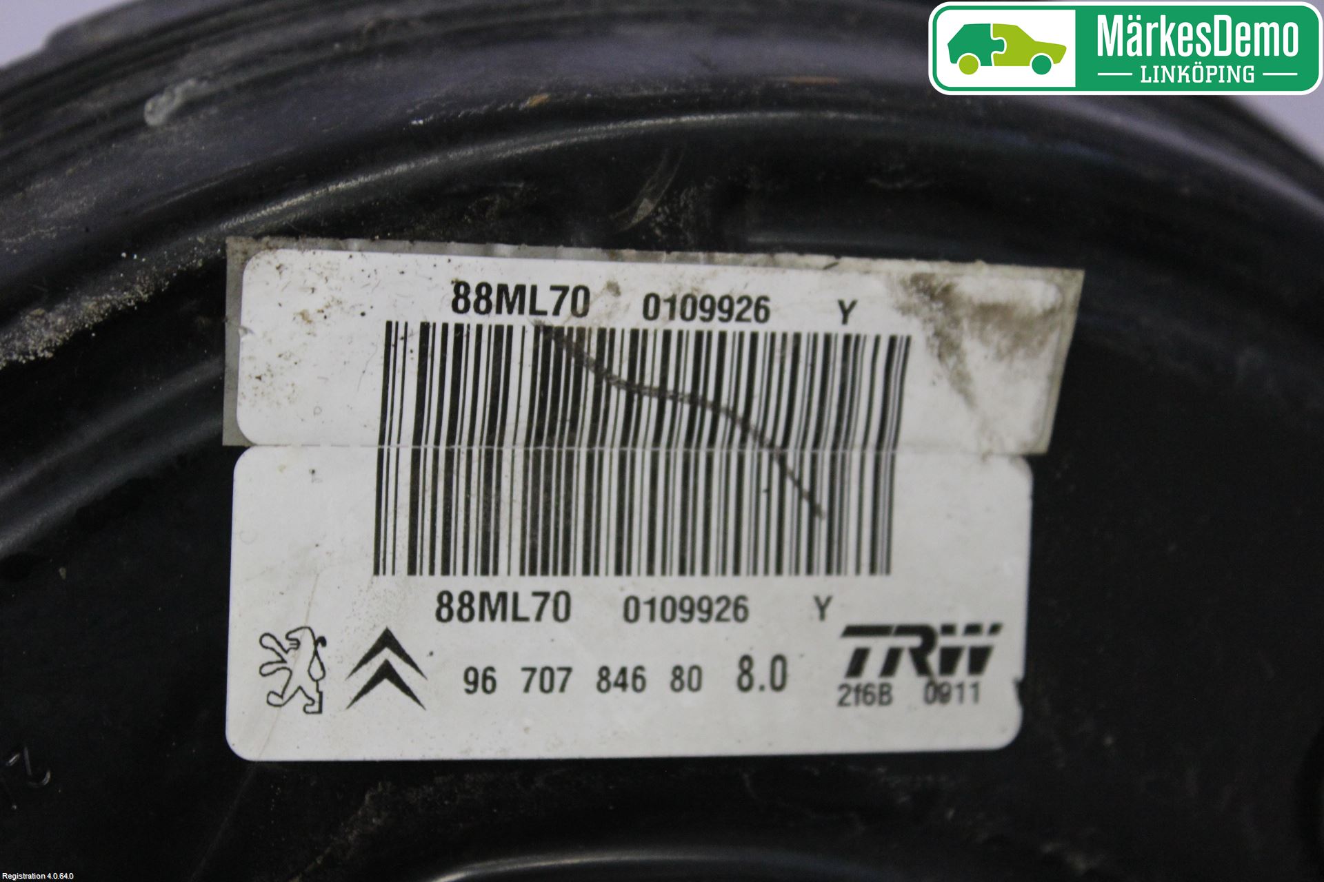 Peugeot PARTNER 16-18 Bremseservo