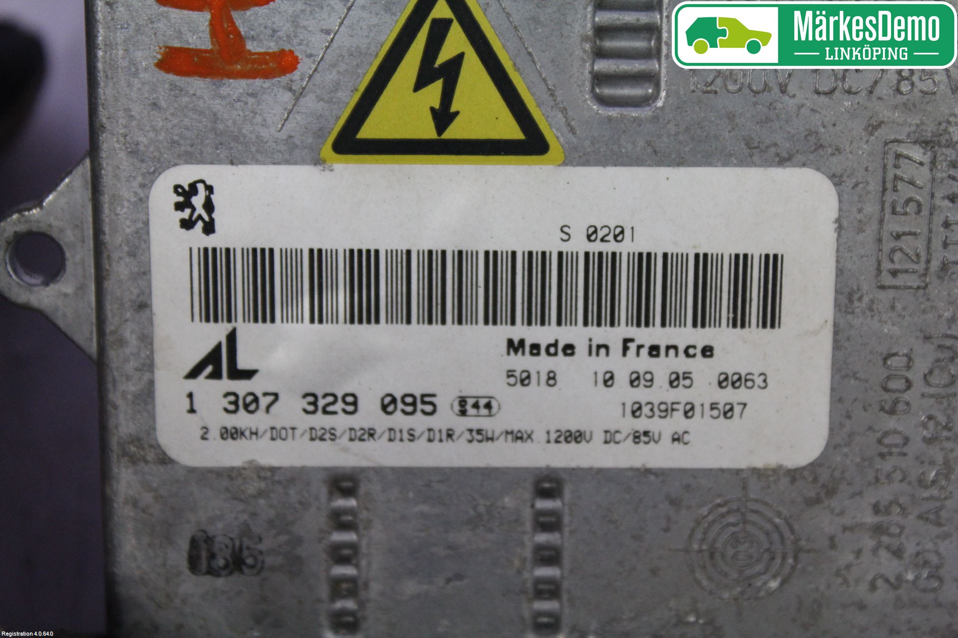 Peugeot 407 Styreenhet Xenon