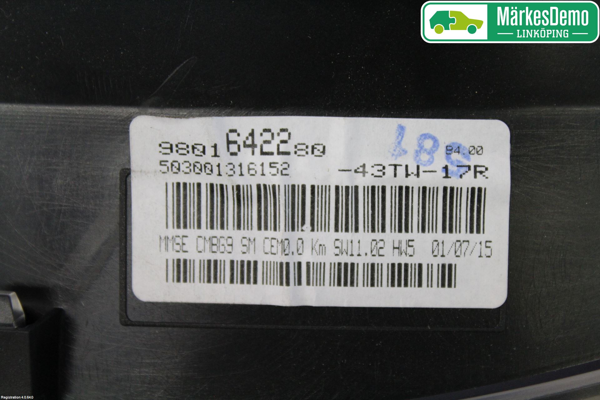 Peugeot PARTNER 16-18 Instr Kombinert