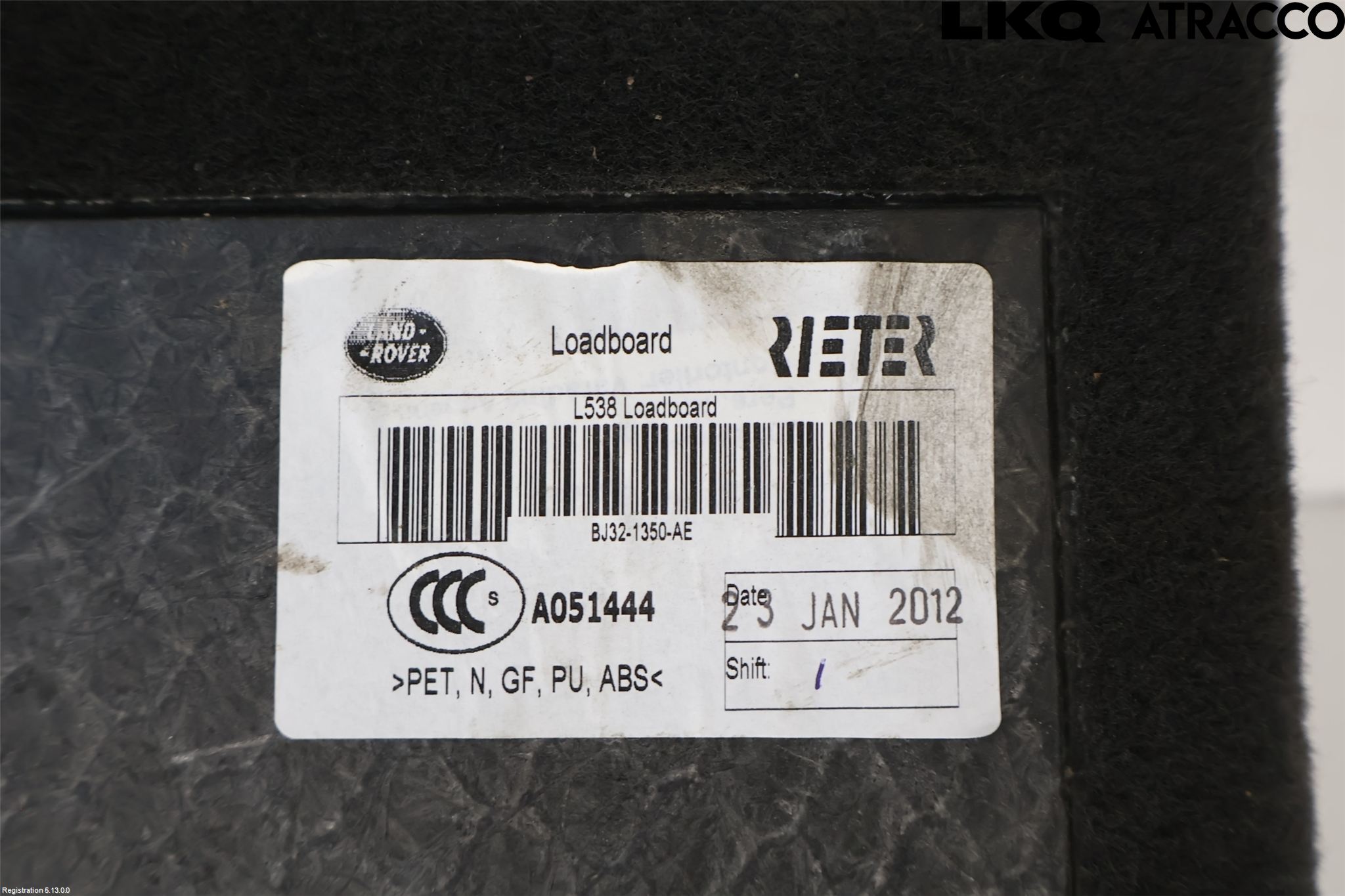Landrover LAND ROVER RANGE ROVER EVOQUE (L538) 11-18 Bakluke Bun (Utgår 5023)