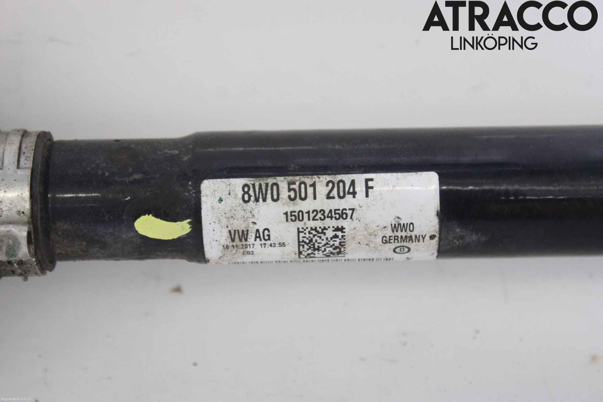 Audi A4/S4 B9 16-19 Drivaksel Bak Kompl Høyre