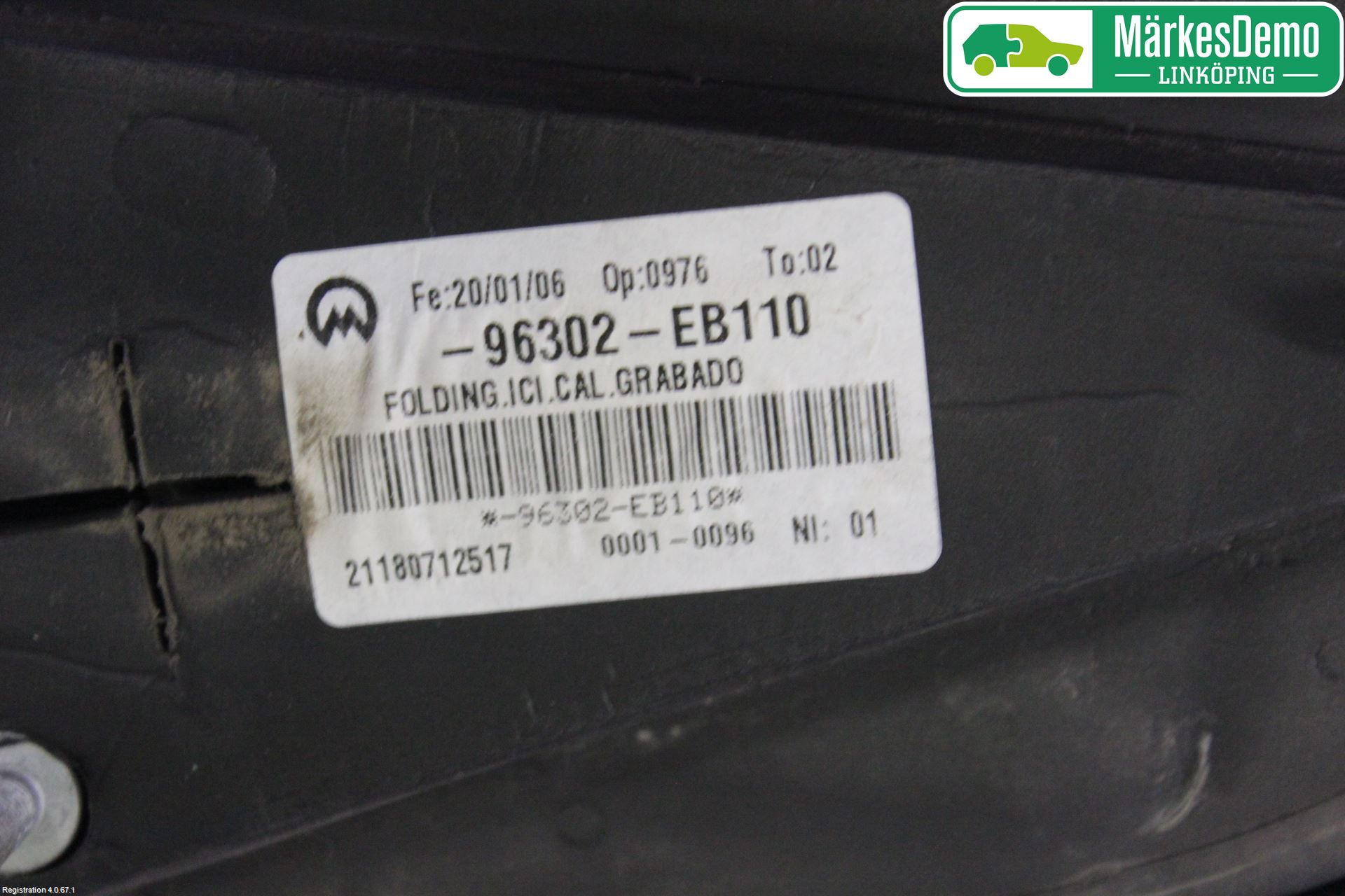 Nissan NAVARA 05-16 Speil V M-El Justering
