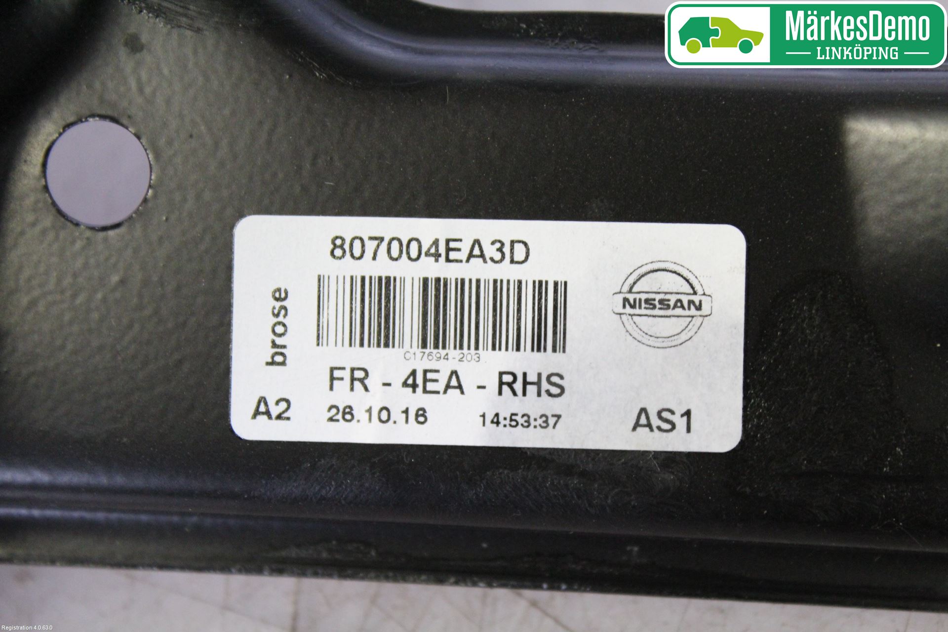 Nissan QASHQAI 14-17 Vindusheis El Komp