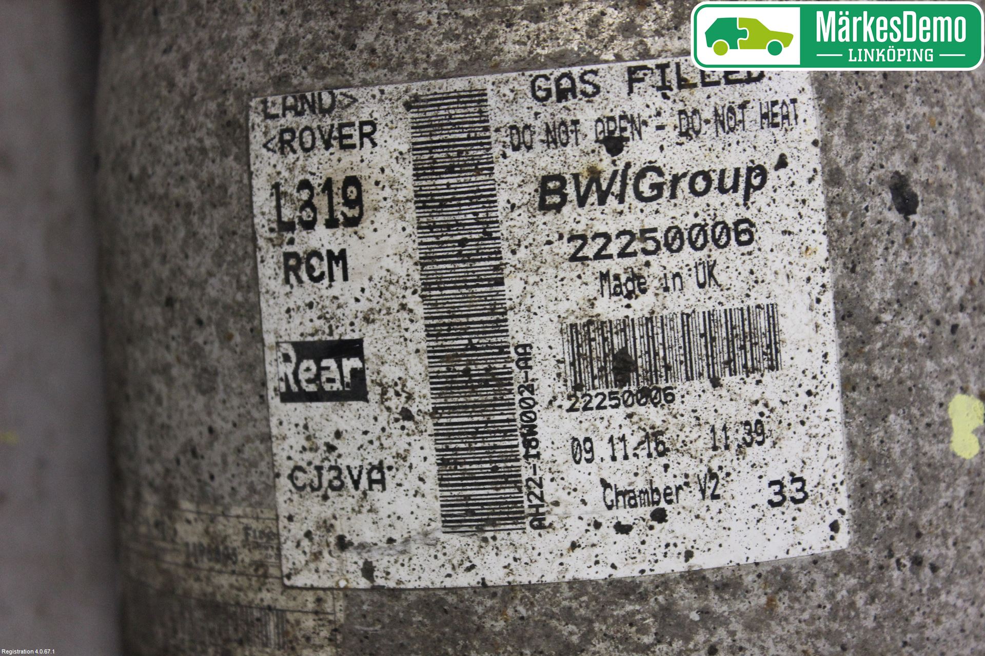 Landrover LAND ROVER DISCOVERY 4 10-16 Støtdemper Bak