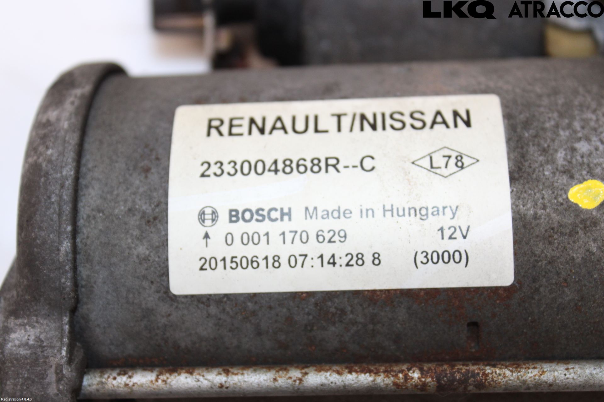 Renault SCÉNIC IV / GRAND SCÉNIC 16-20 Startmotor Diesel