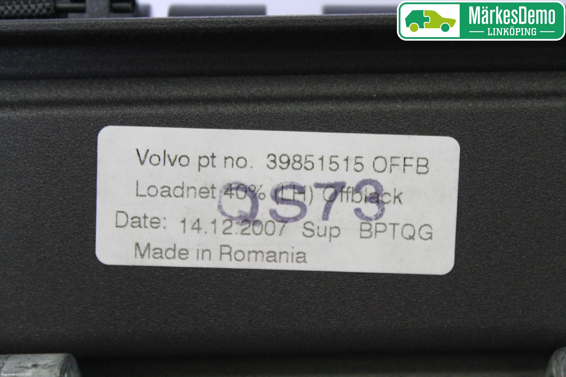 Volvo V70 08-13 Innr Lastenett