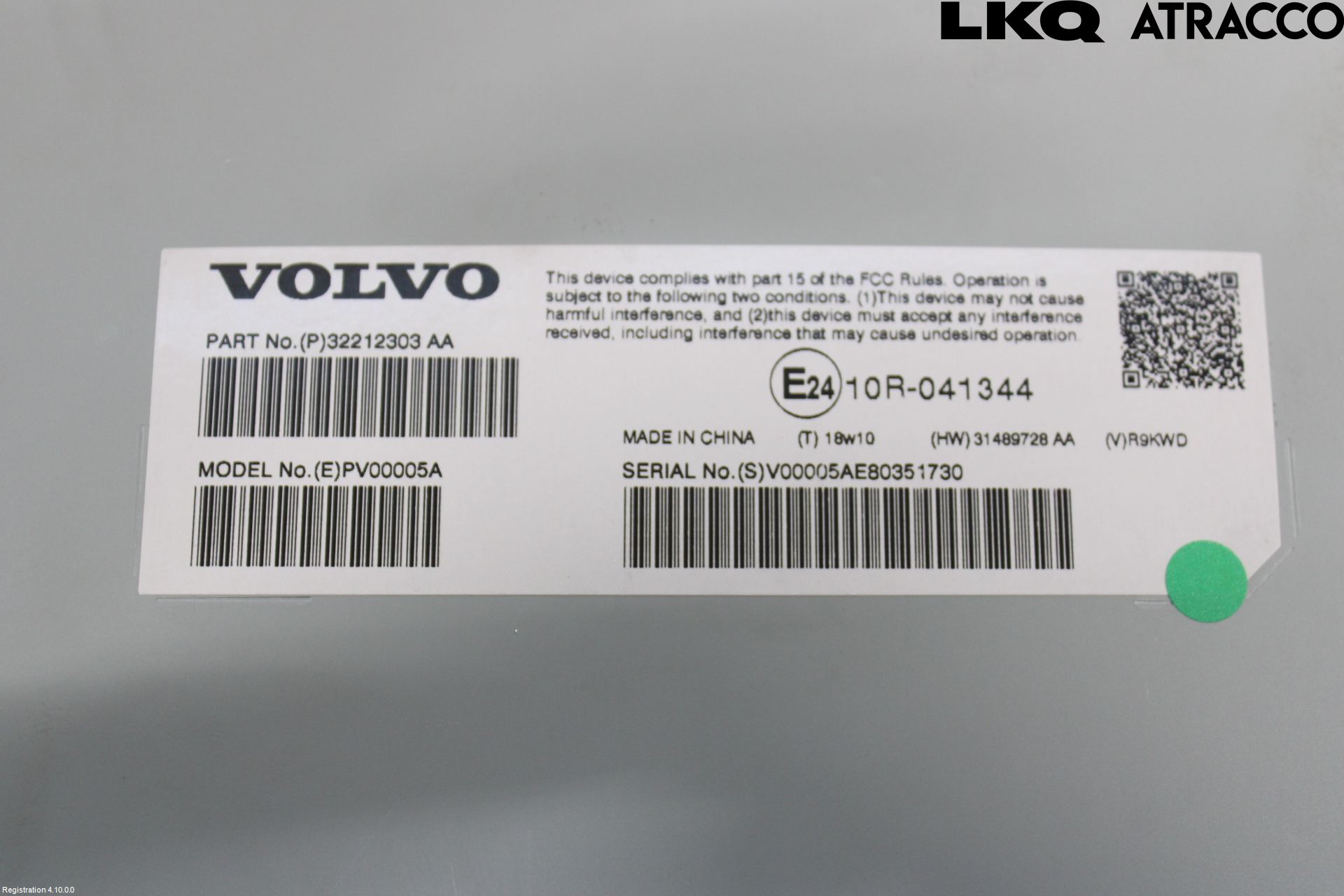 Volvo V60 19- Stereo Forsterker