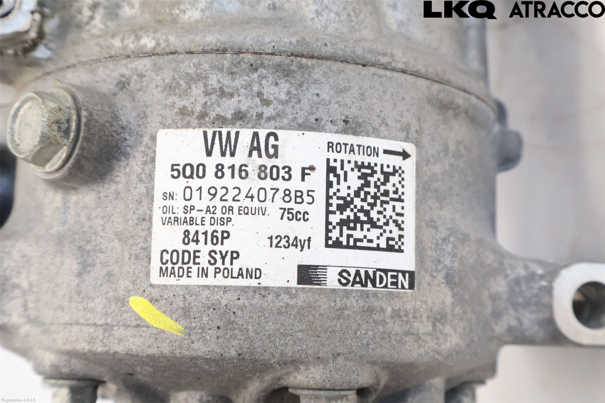 Skoda OCTAVIA (5E) 13-20 Varme Ac Kompressor