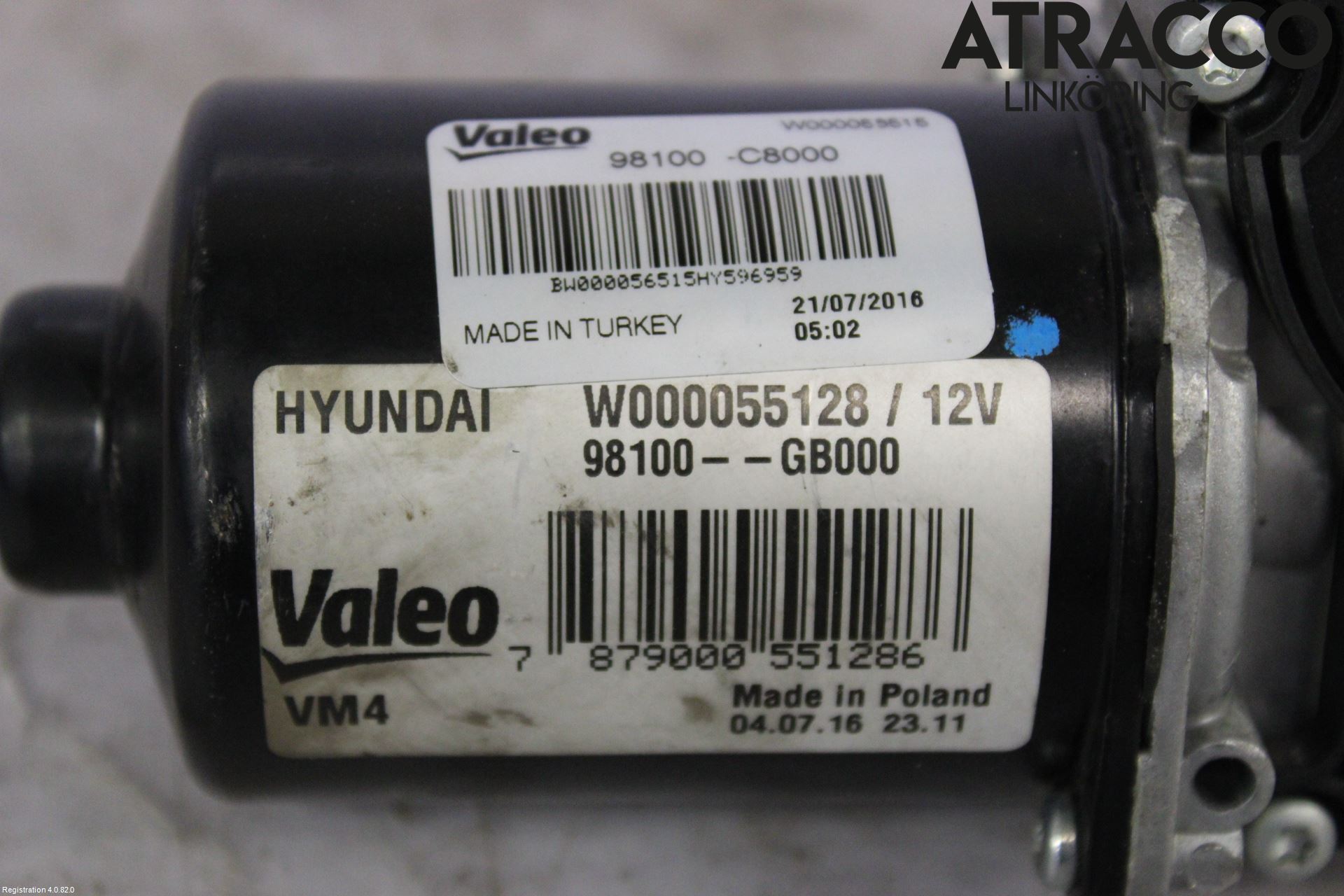 Hyundai i20 GB 15-20 Viskermotor Frontrute