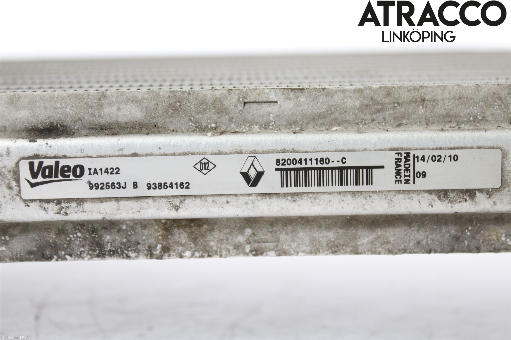 Renault TRAFIC   02-14 Intercooler Radiator