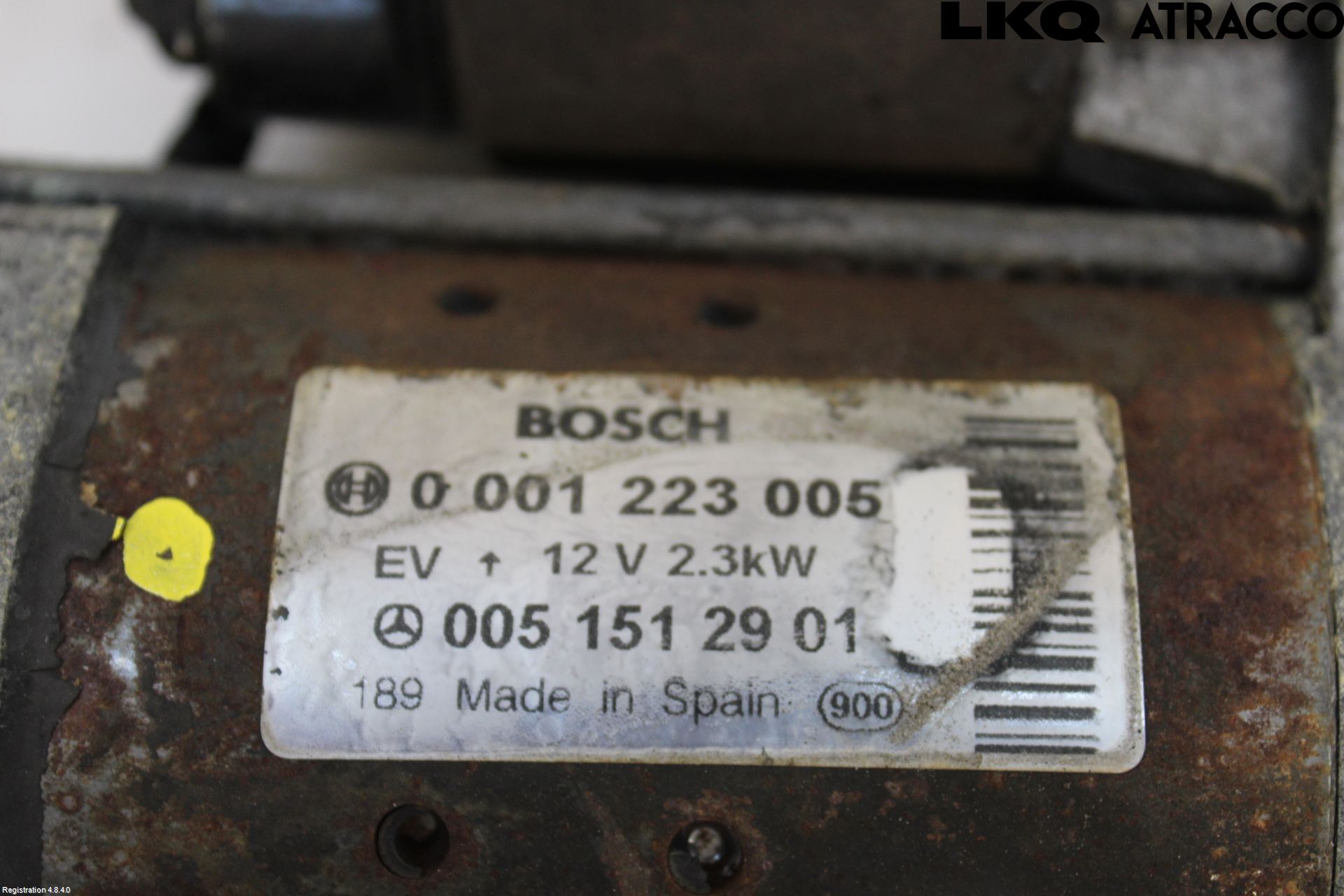 Mercedes-Benz MB SPRINTER(W901-905) -07 Startmotor Diesel