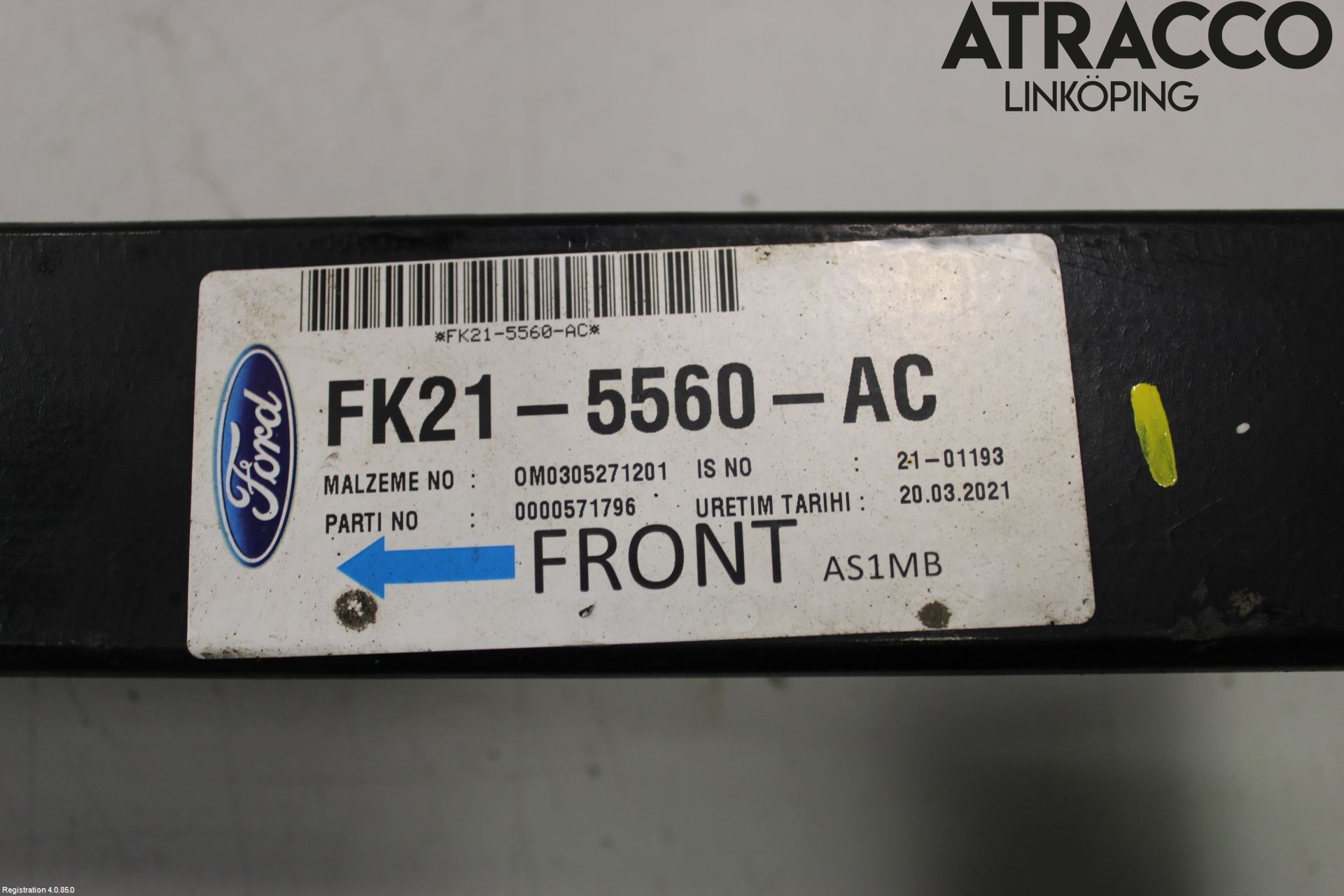 Ford TRANSIT/TOURNEO CUSTOM 13-24 Fjær Bak Blad