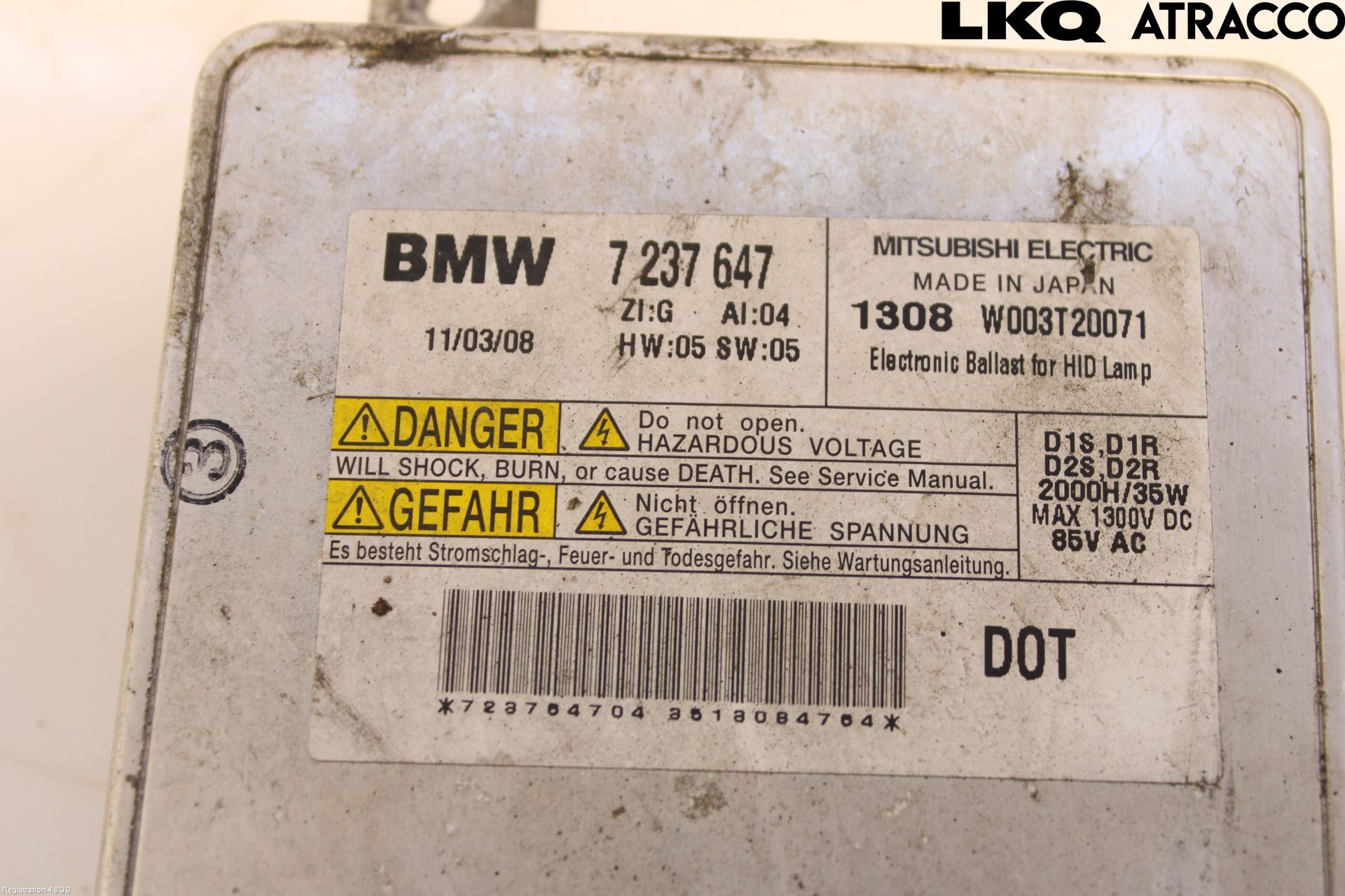 BMW 5 F10/F11/F18 09-17 Styreenhet Xenon
