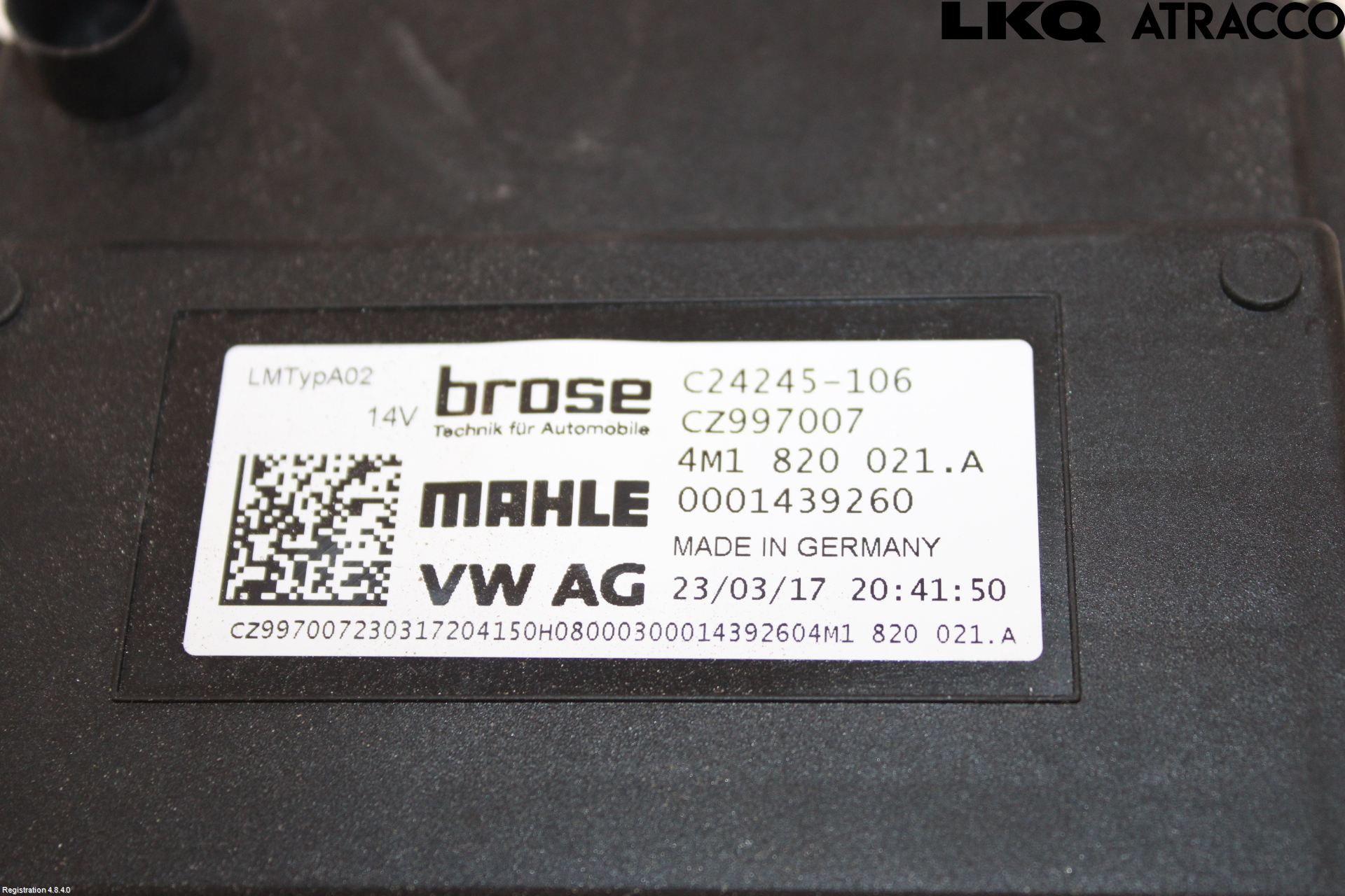 Audi A4/S4 B9 16-19 Varmeapparat Viftemotor
