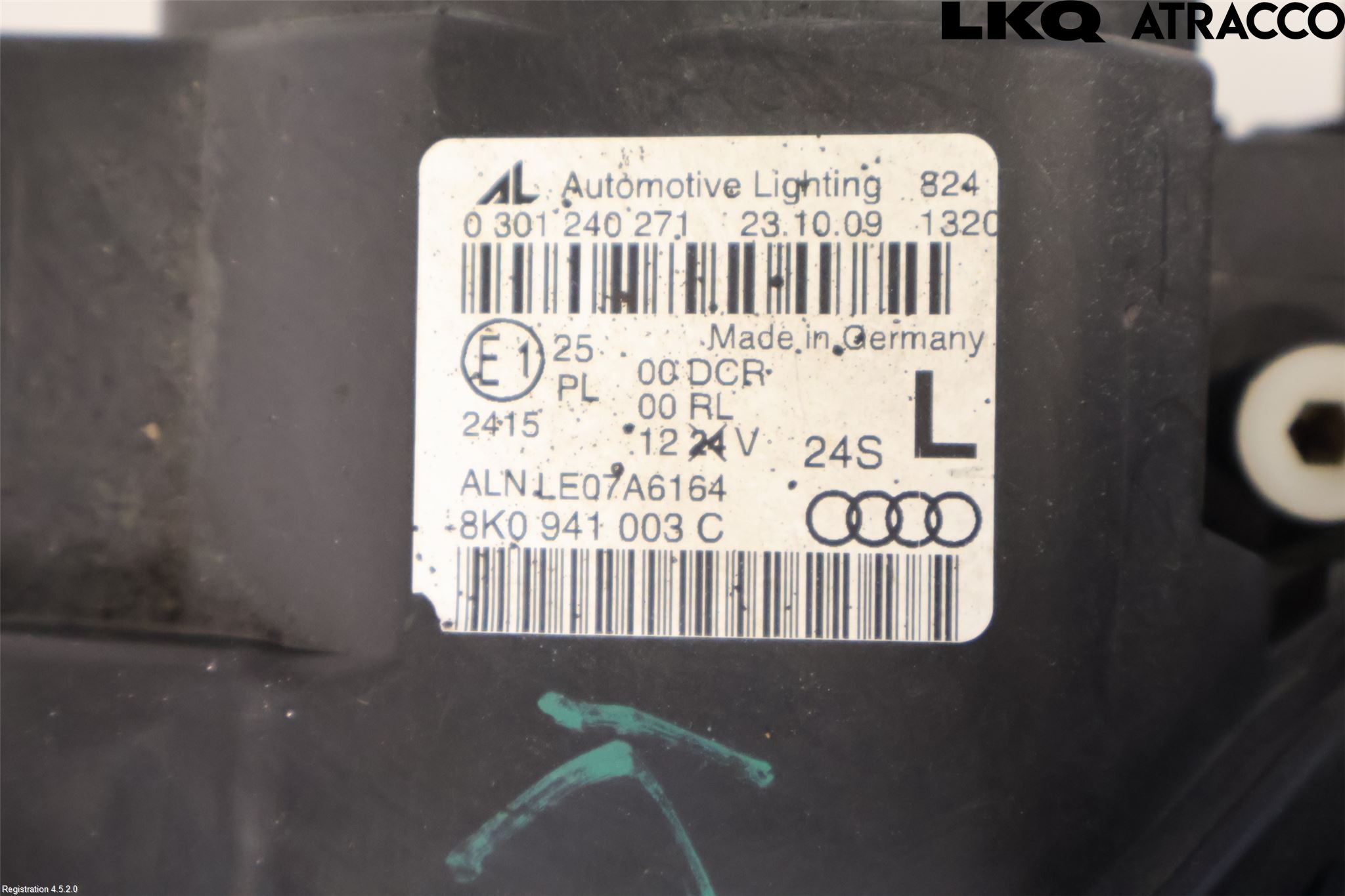 Audi A4/S4 08-11 Frontlykt Venstre