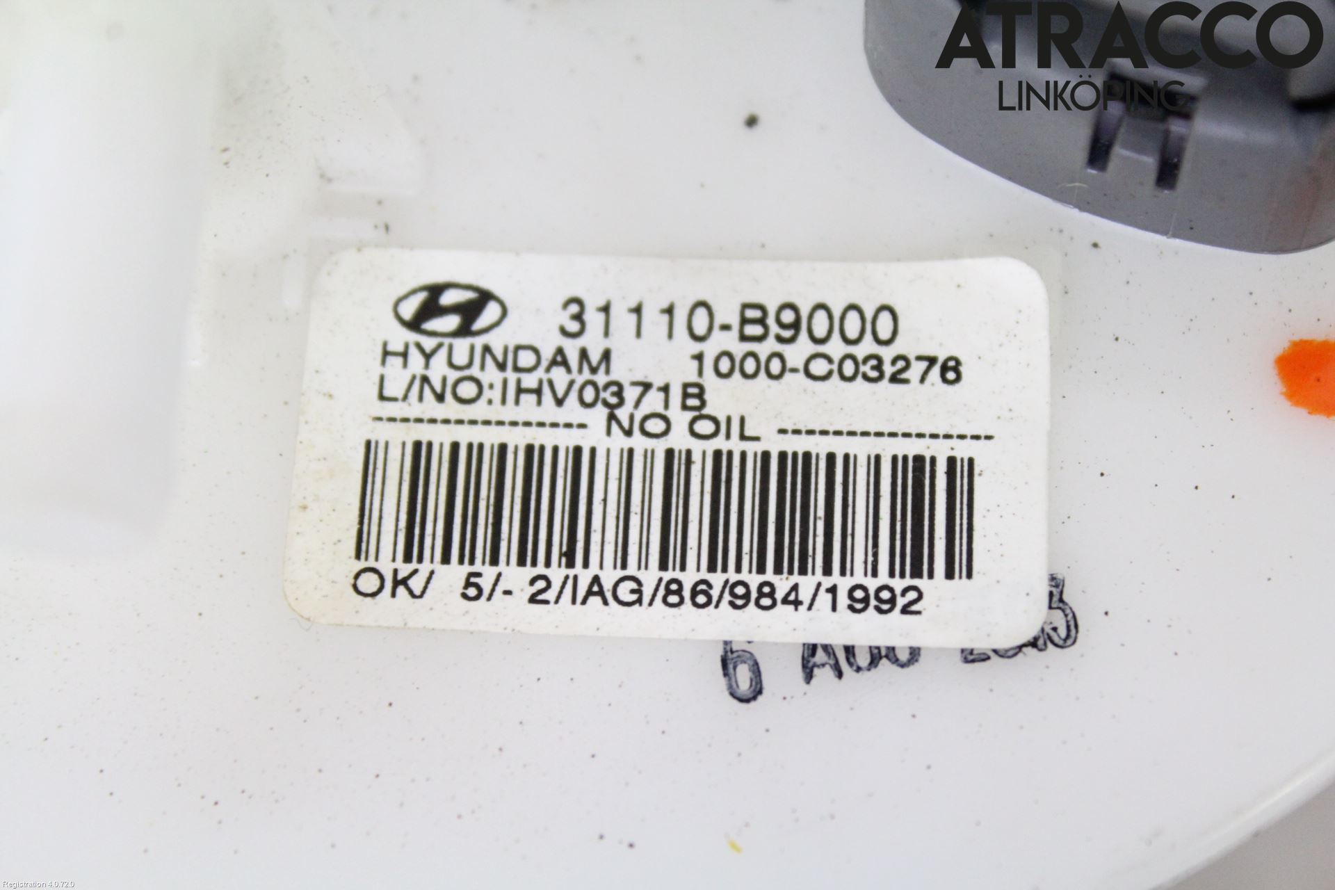 Hyundai i10 BA 14-16 Drivstoffpumpe Fødepumpe El