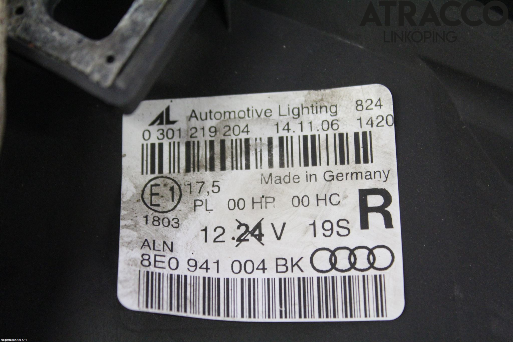 Audi A4/S4 05-07 Frontlykt Høyre